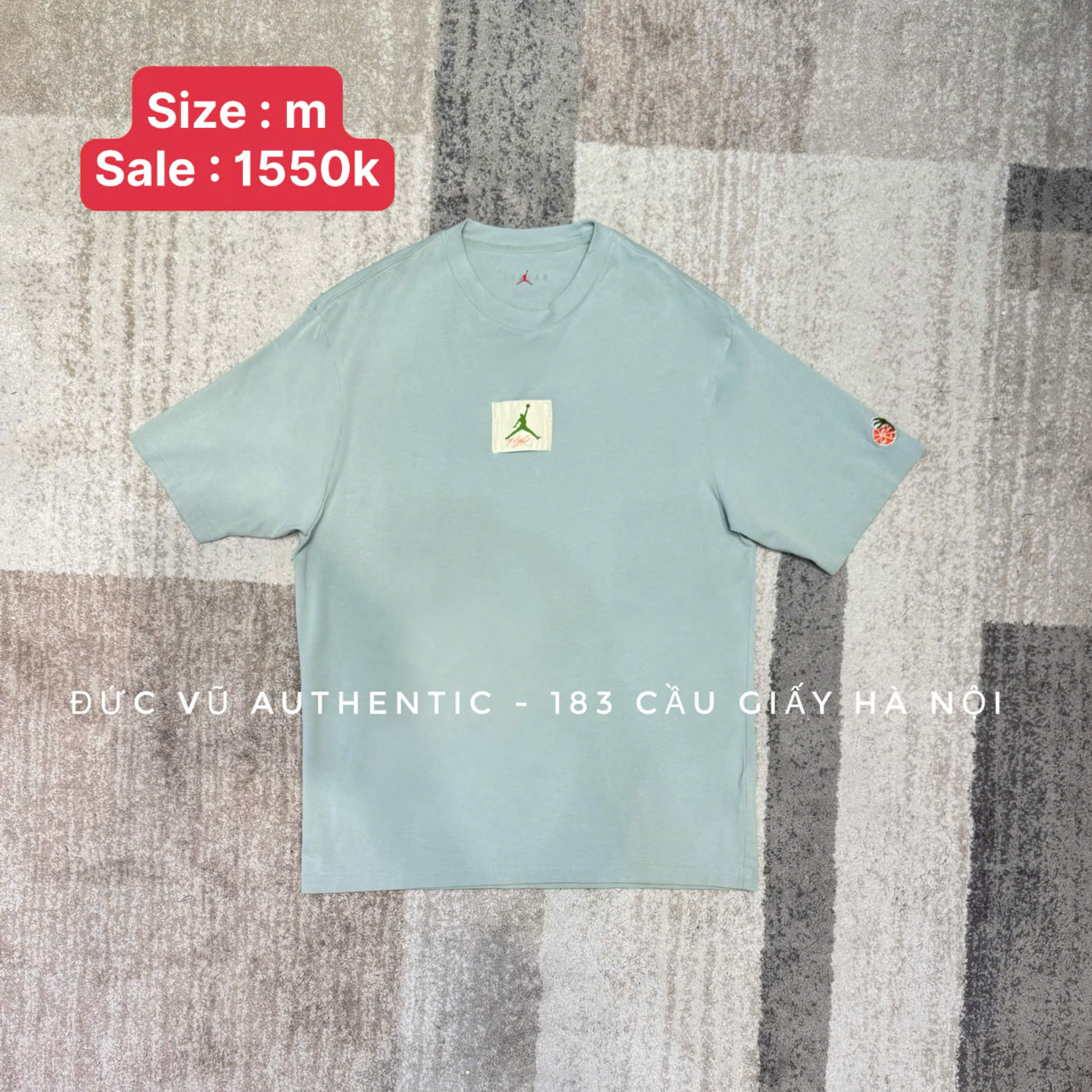 Áo thun Jordan Jumpman Watermelon Patch – Xanh pastel