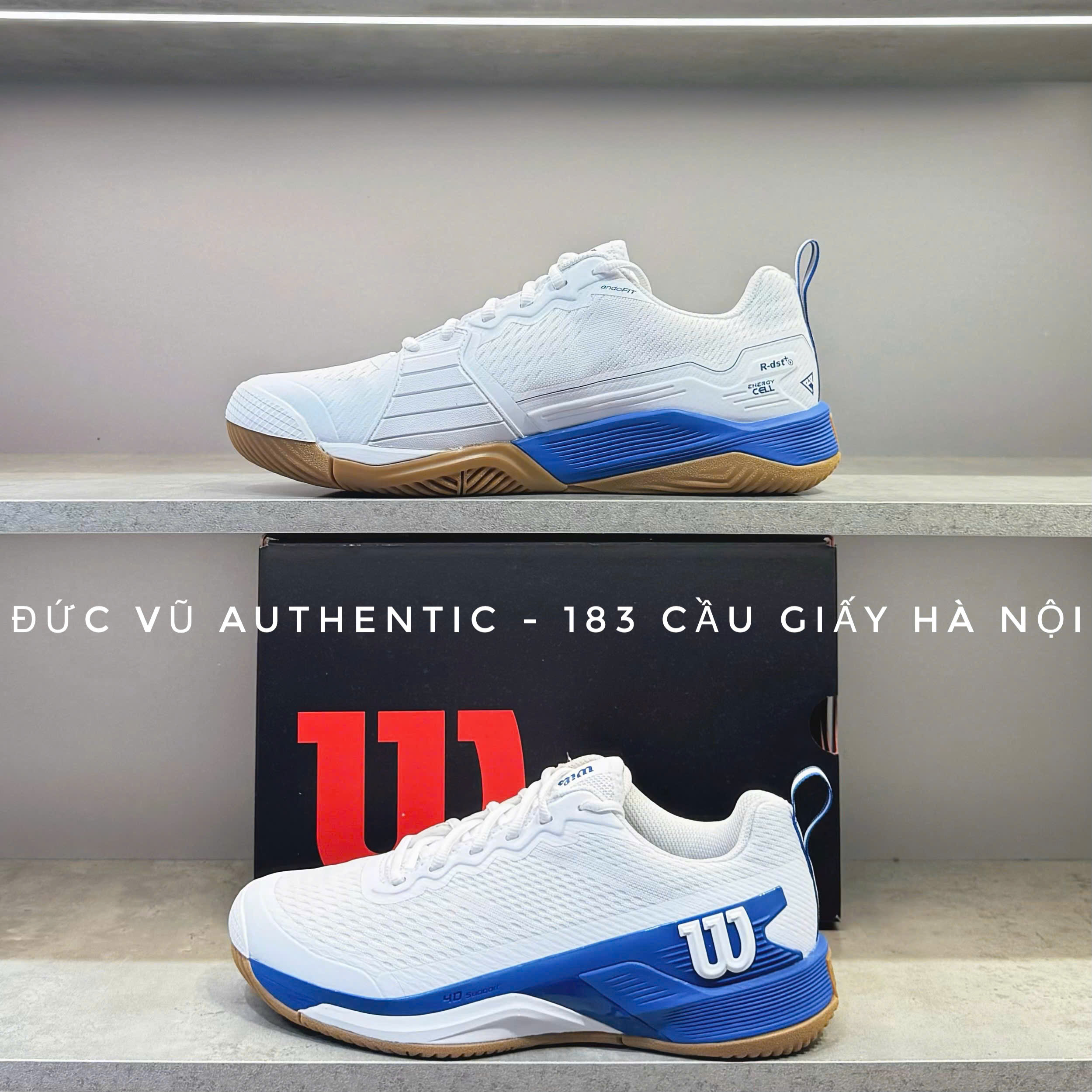 Giày Wilson Rush Pro Ace White/Blue