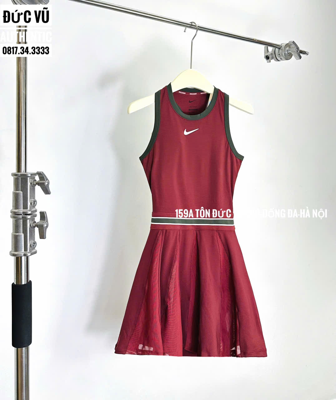 Váy Tennis Nike Court Dri-FIT Victory – Màu Đỏ Rượu