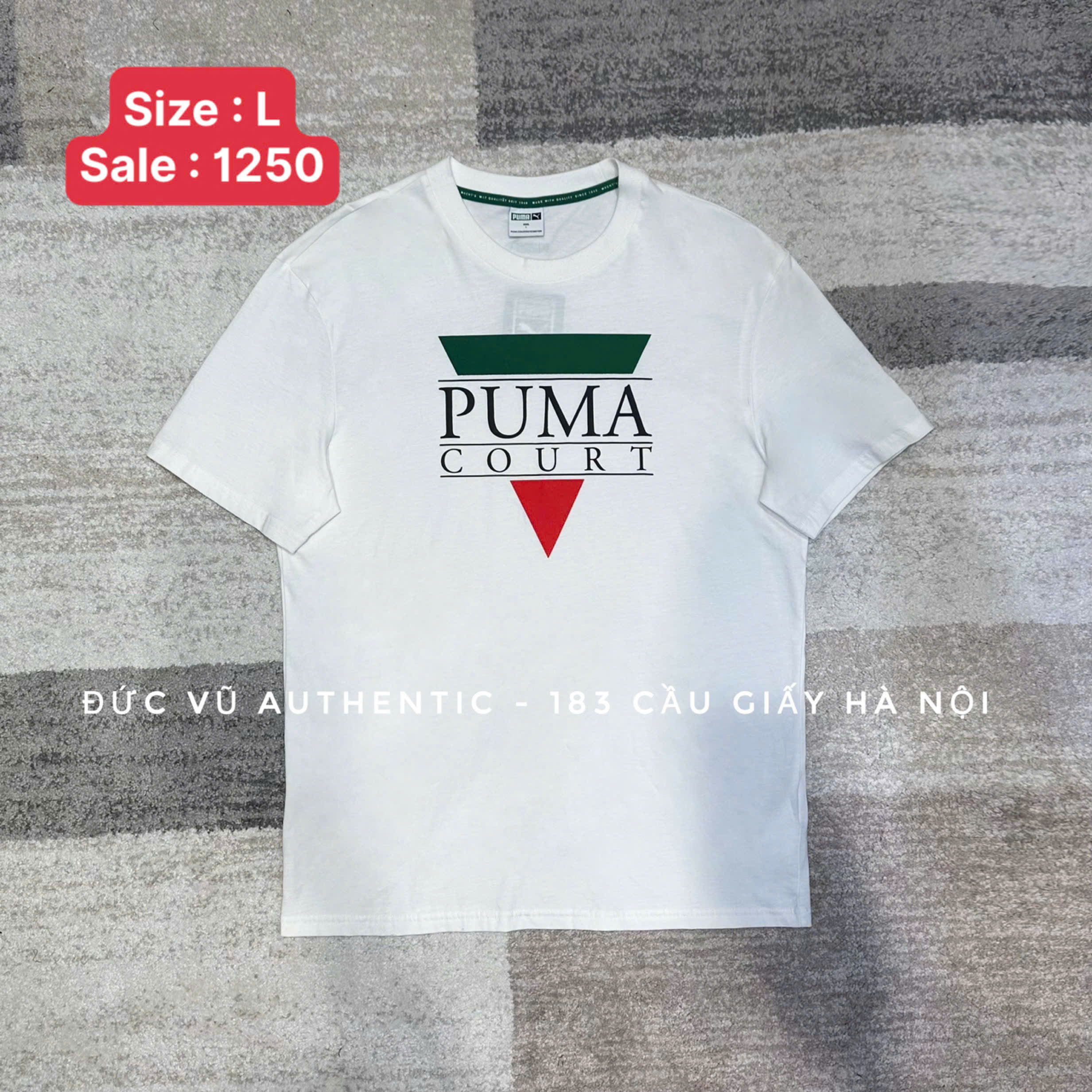 Áo Puma Court Graphic Tee White