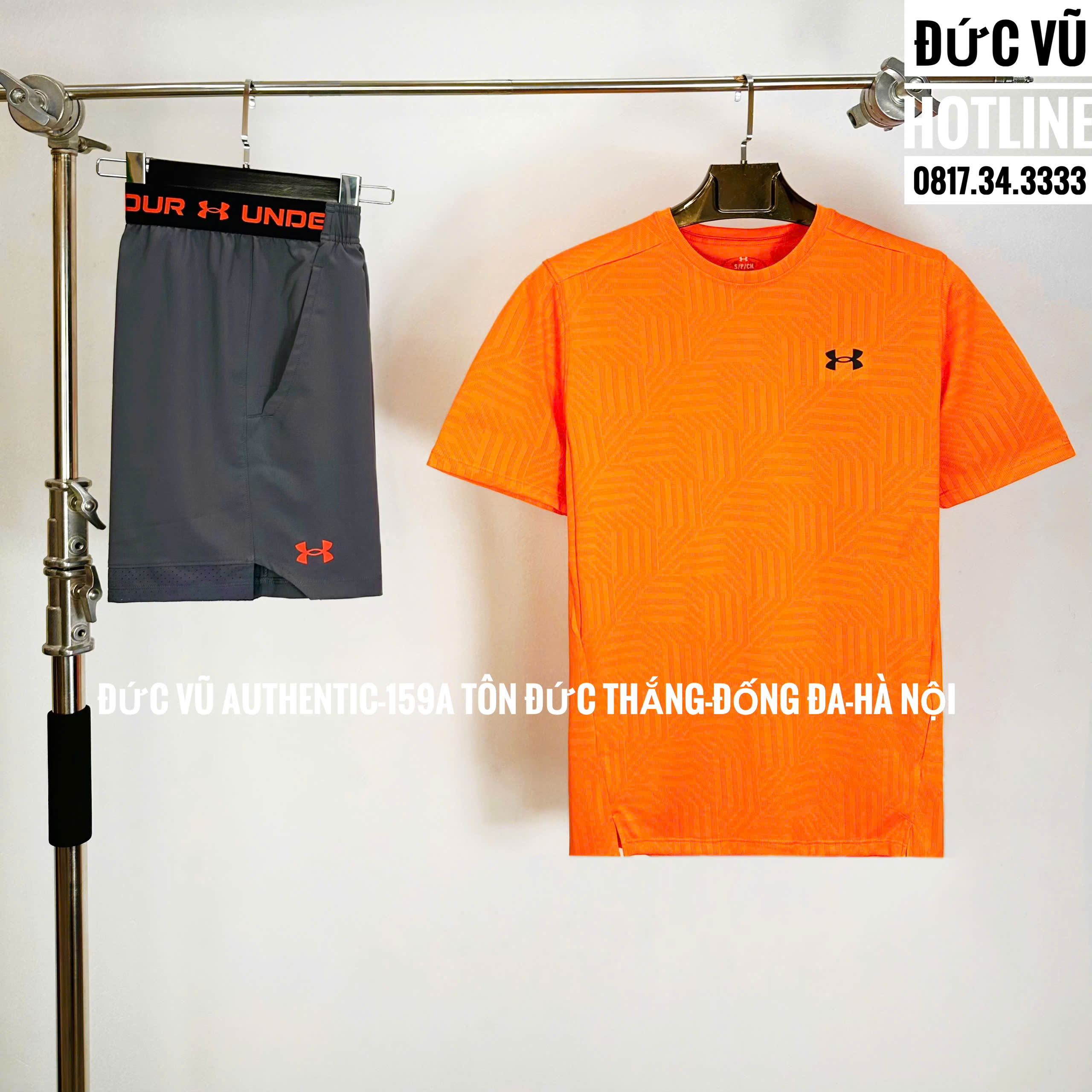 : Set Thể Thao Nam Under Armour Cam Xám