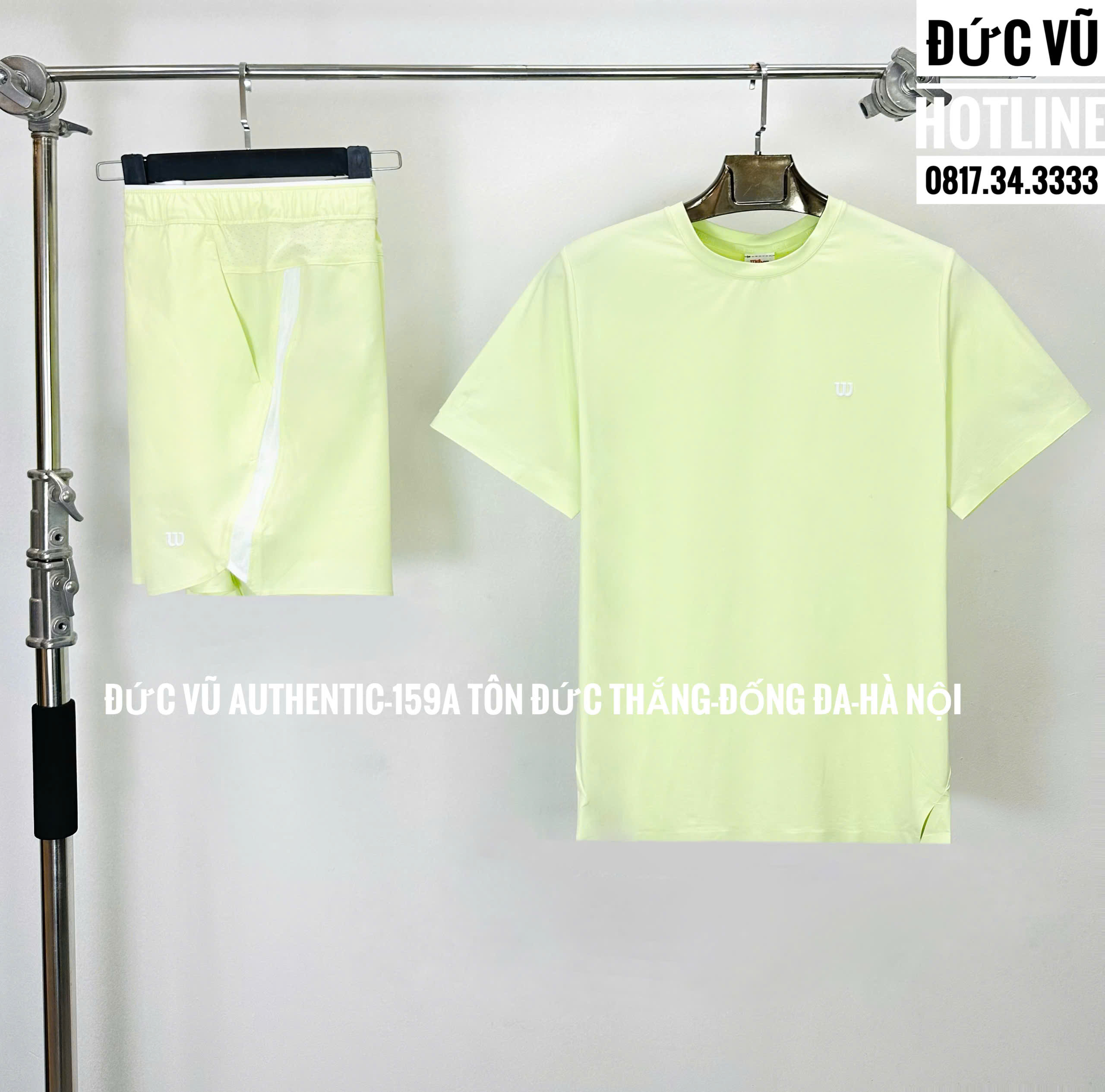 Set thể thao nam Wilson màu vàng chanh – basic trẻ trung