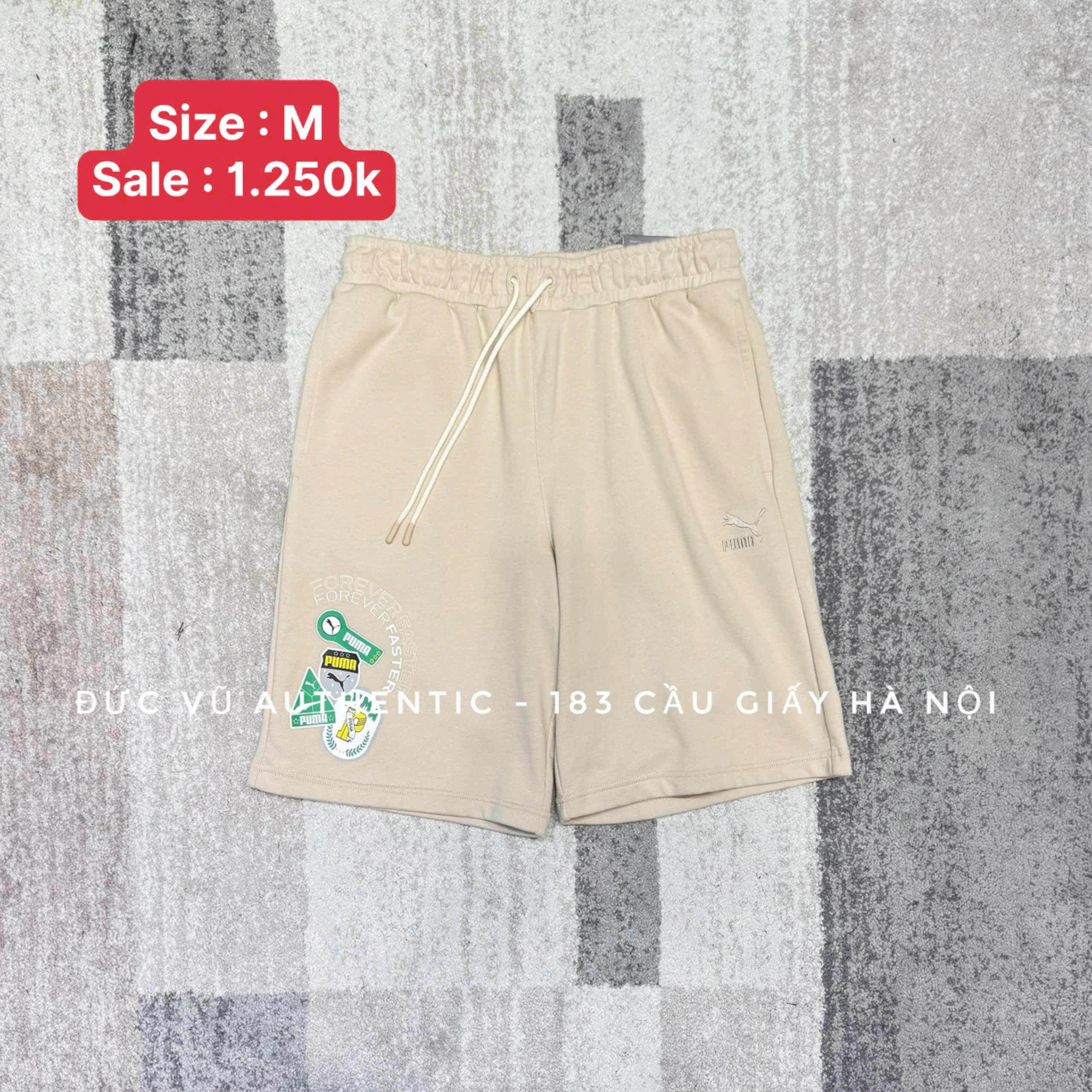 Quần Puma Patch Graphic Cream