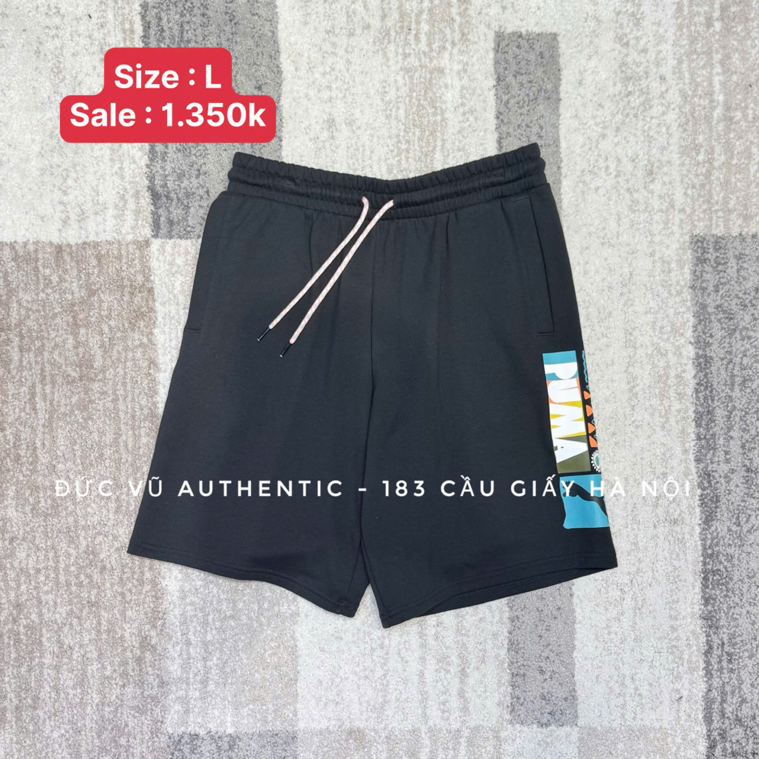 Quần Puma Color Graphic Panel Black