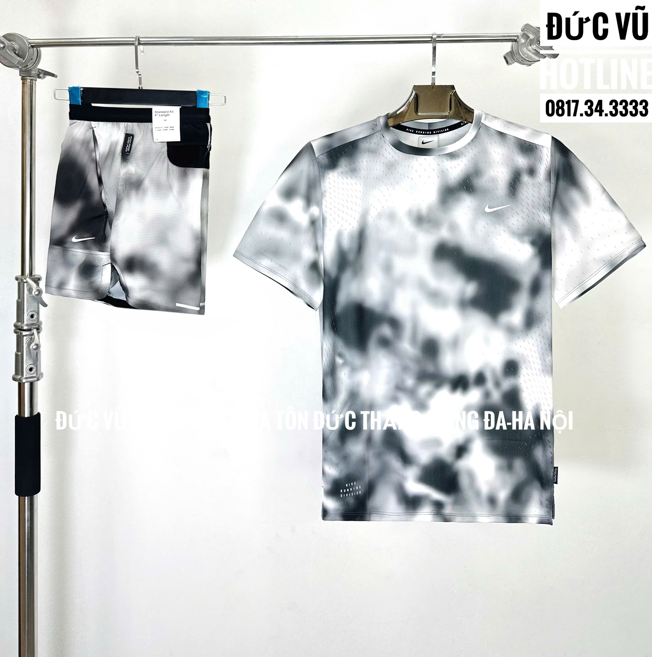 Set đồ thể thao Nike Dri-FIT “Black Marble Camo”