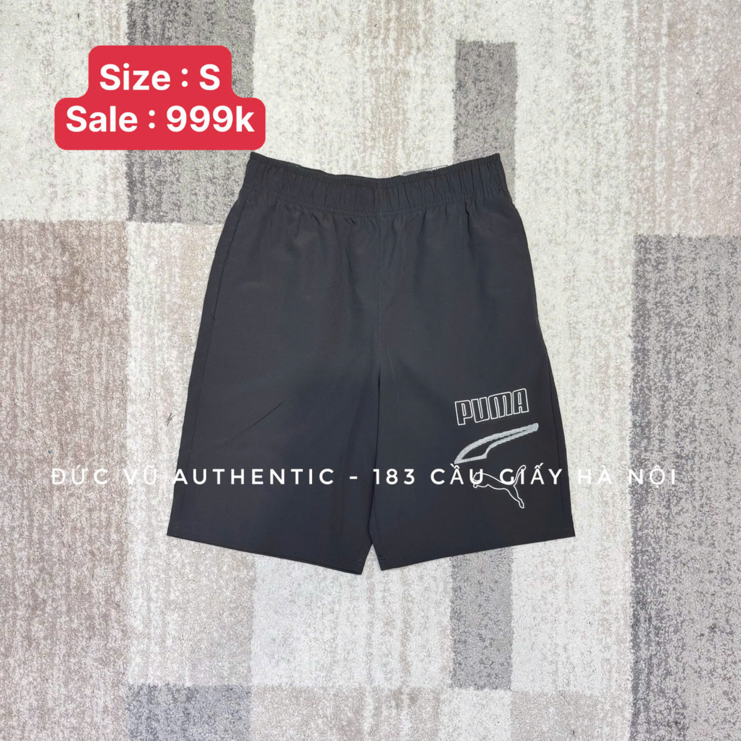 Quần Puma Essential Big Logo Black