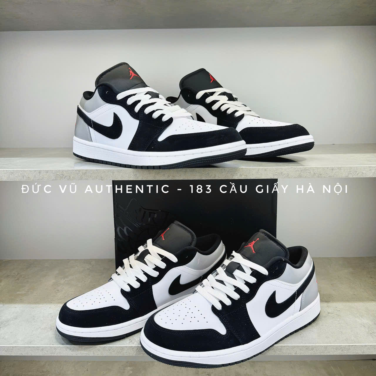 Nike Air Jordan 1 Low “Black Toe White Grey”