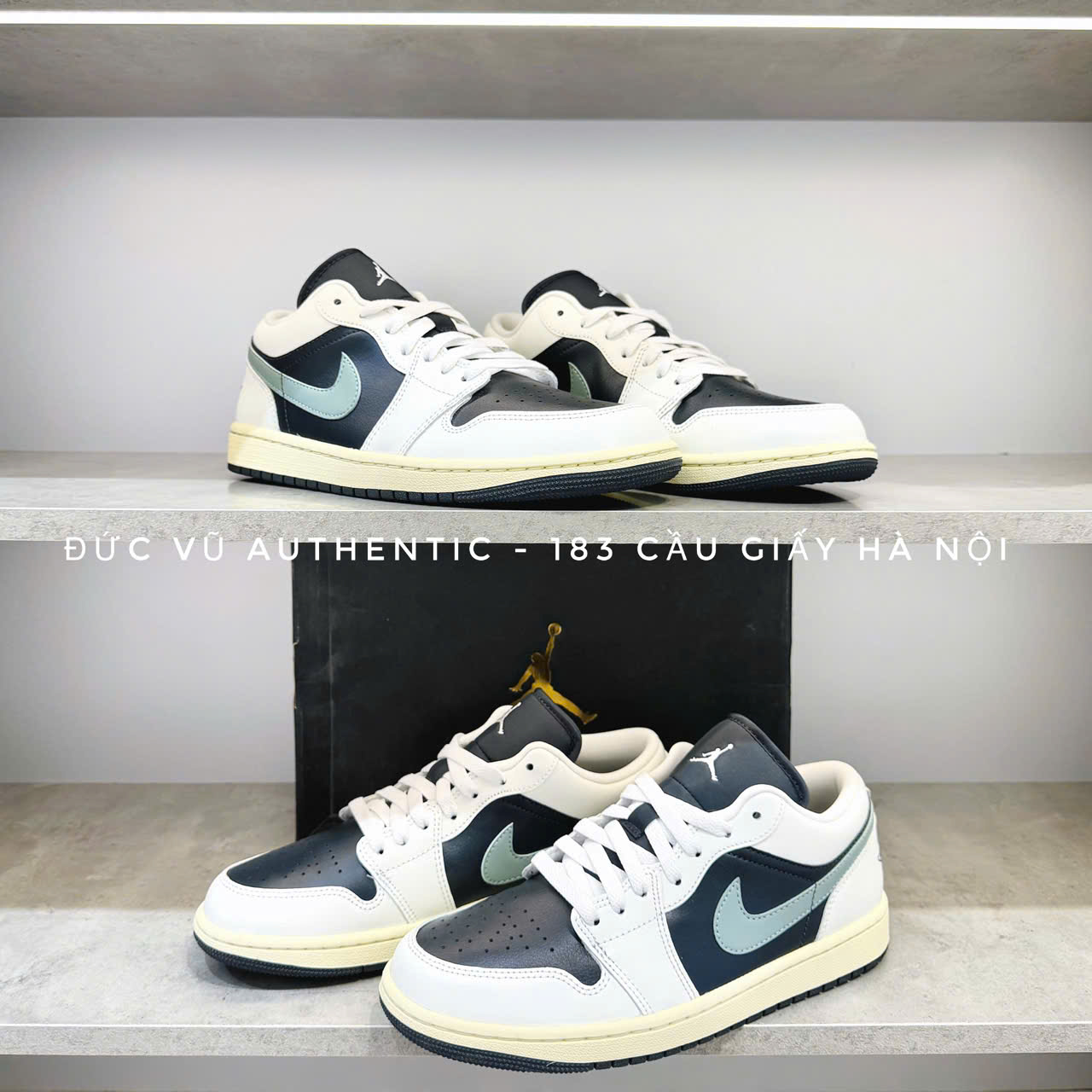 Nike Air Jordan 1 Low “Vintage Black Green Swoosh”