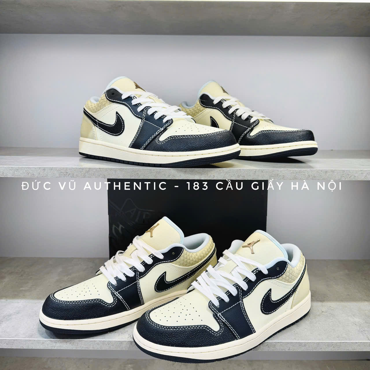 Nike Air Jordan 1 Low “Sail Black Vachetta Tan”
