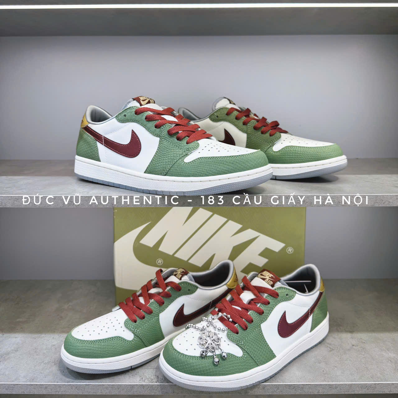 Nike Air Jordan 1 Low “Lucky Green Bordeaux”