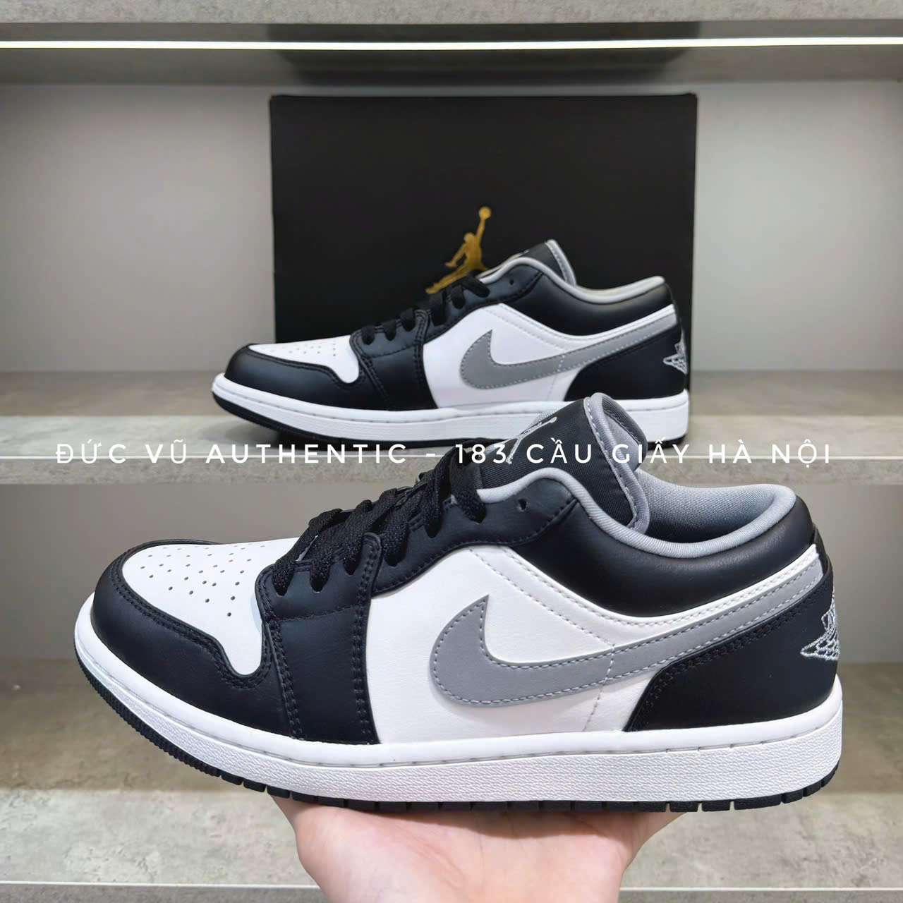 Nike Air Jordan 1 Low “Black White Grey” (Shadow Panda)
