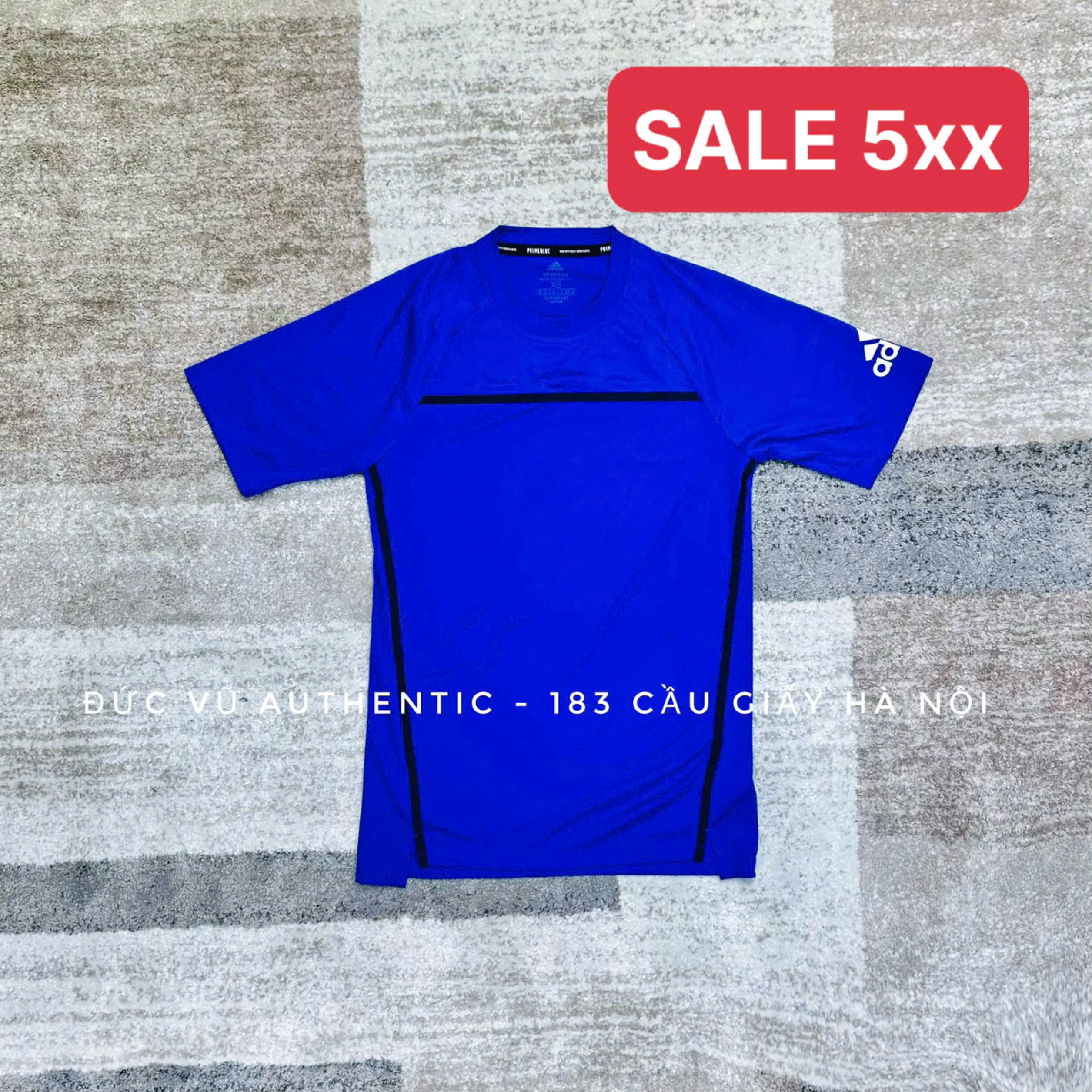 Áo thun thể thao Adidas Primeblue AEROREADY Tee – Xanh dương navy