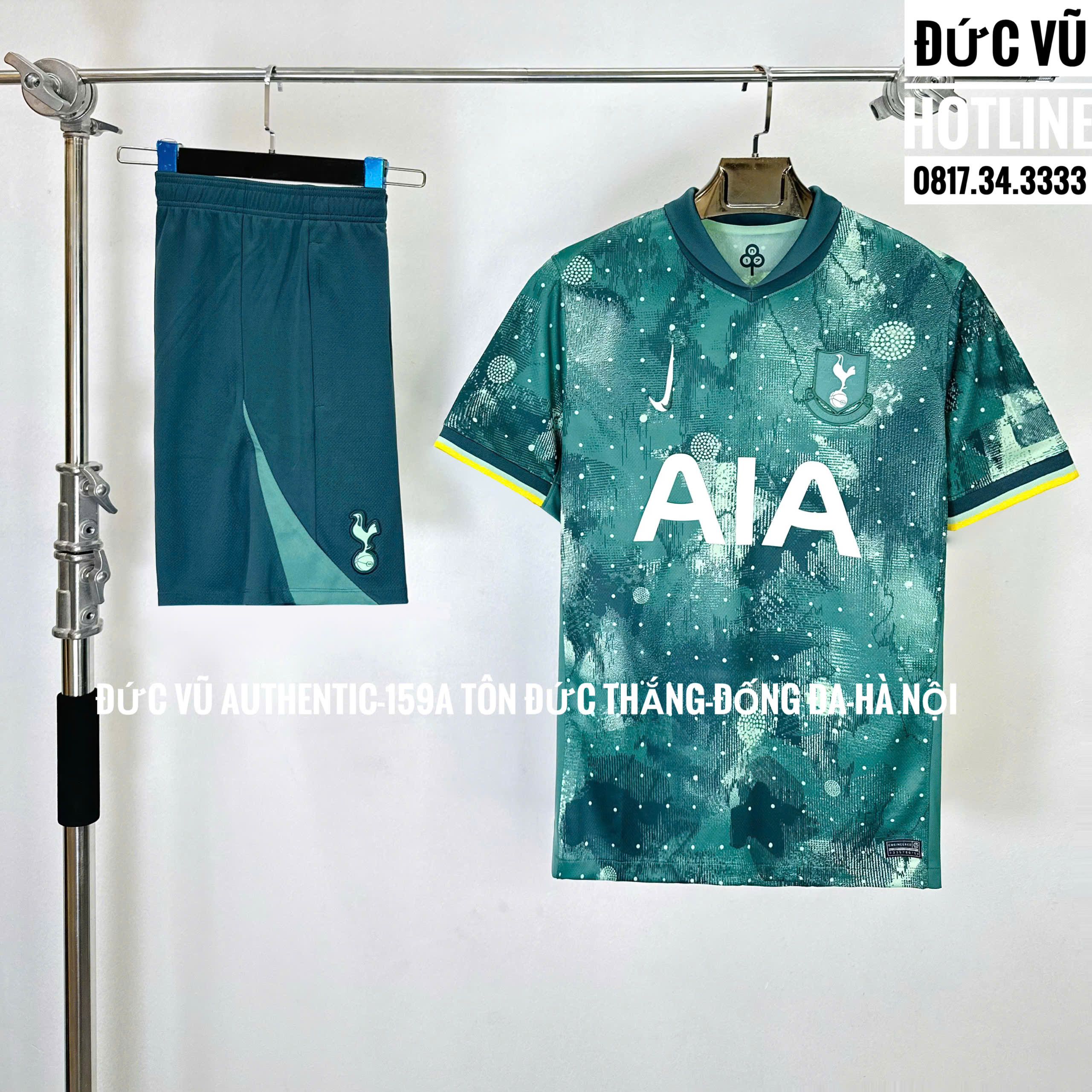 Set đồ bóng đá nam Tottenham Hotspur Sân Khách – Màu Xanh Galaxy