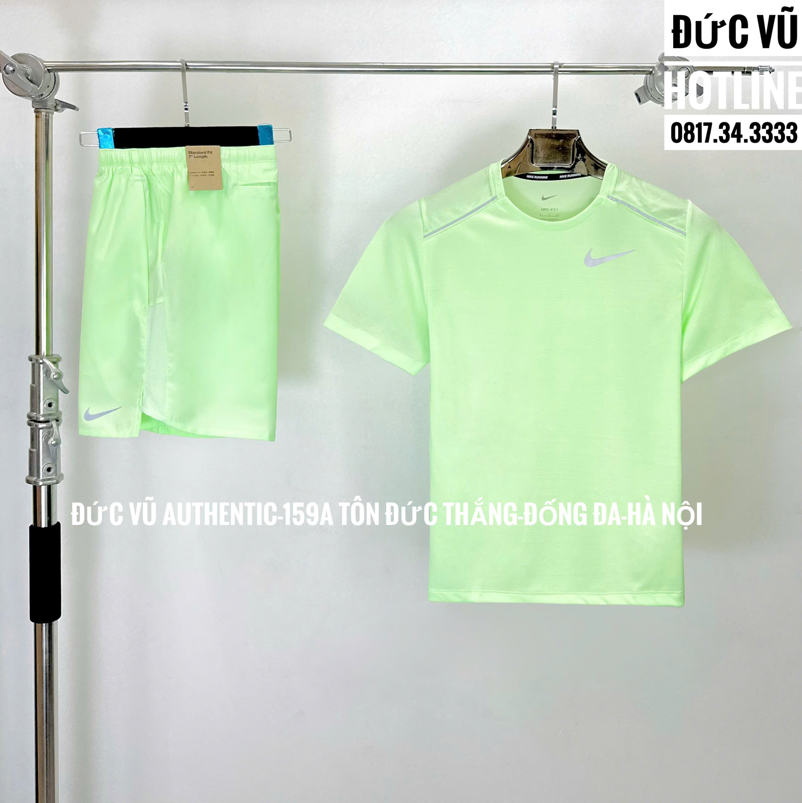 Set Nike Dri-FIT Summer Mint – Áo & Quần Thể Thao Màu Xanh Bạc Hà