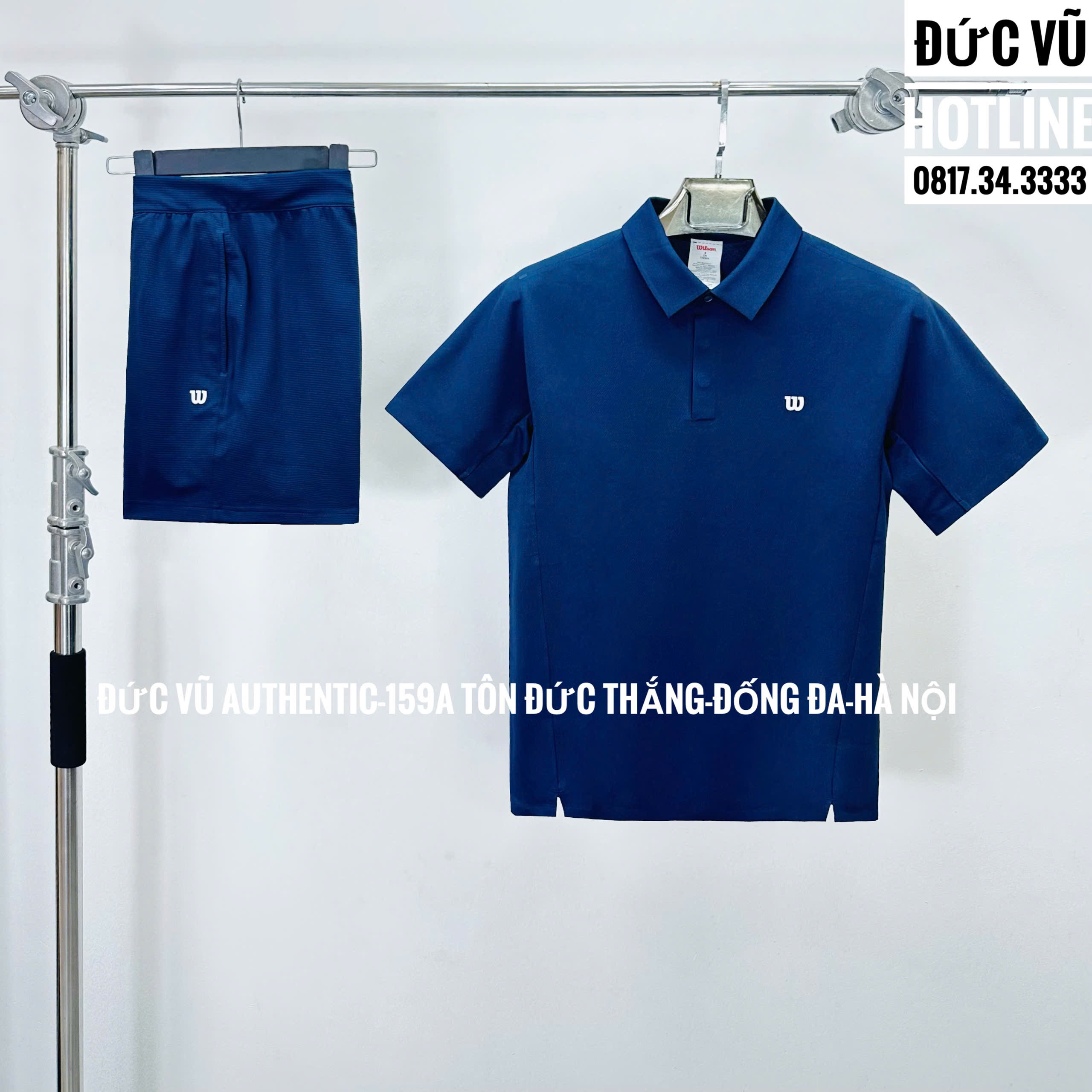 Set thể thao Wilson polo xanh navy
