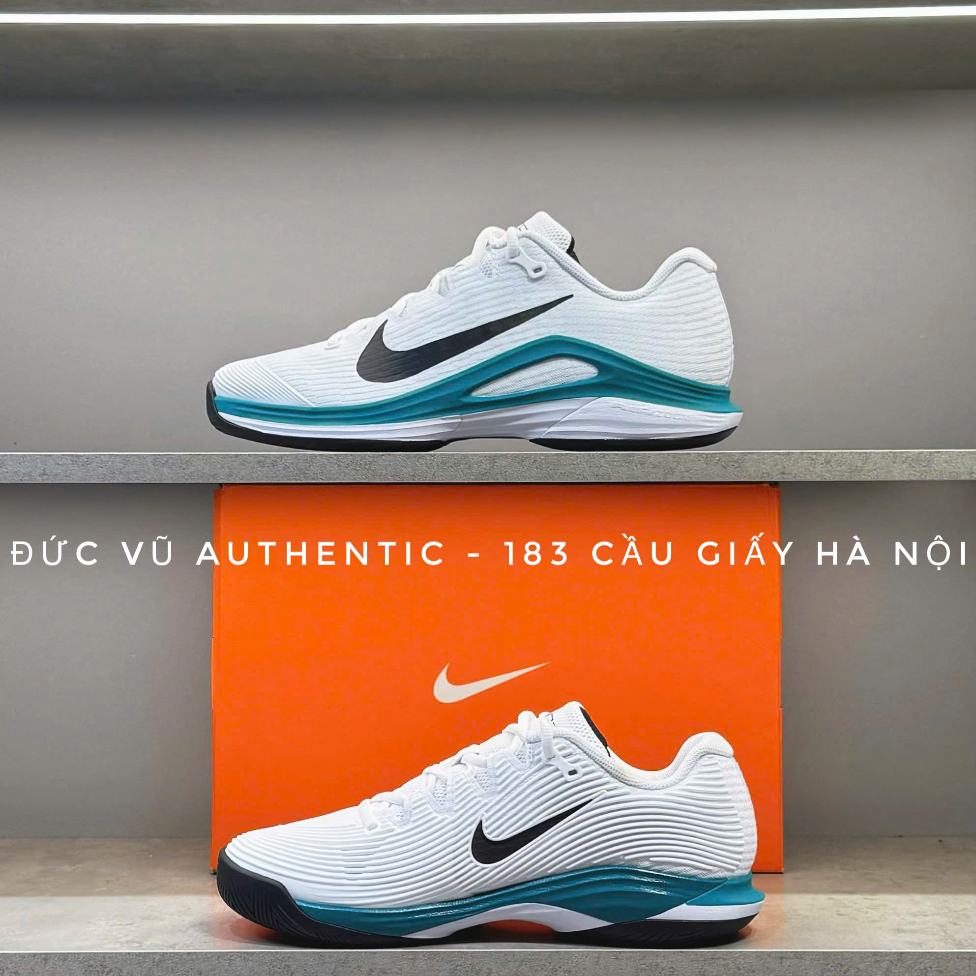 NikeCourt Air Zoom Vapor Pro 2 White Teal Black