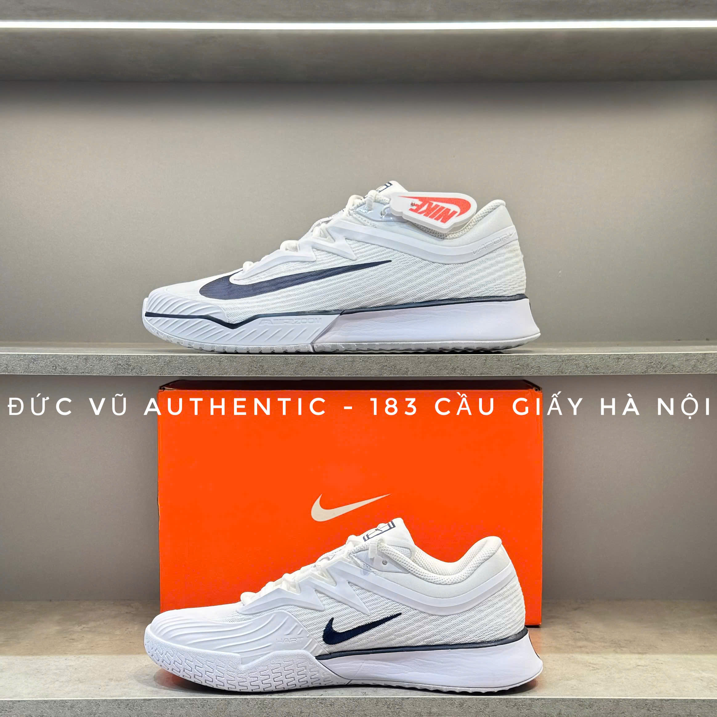 NikeCourt Air Zoom Vapor 11 White/Navy