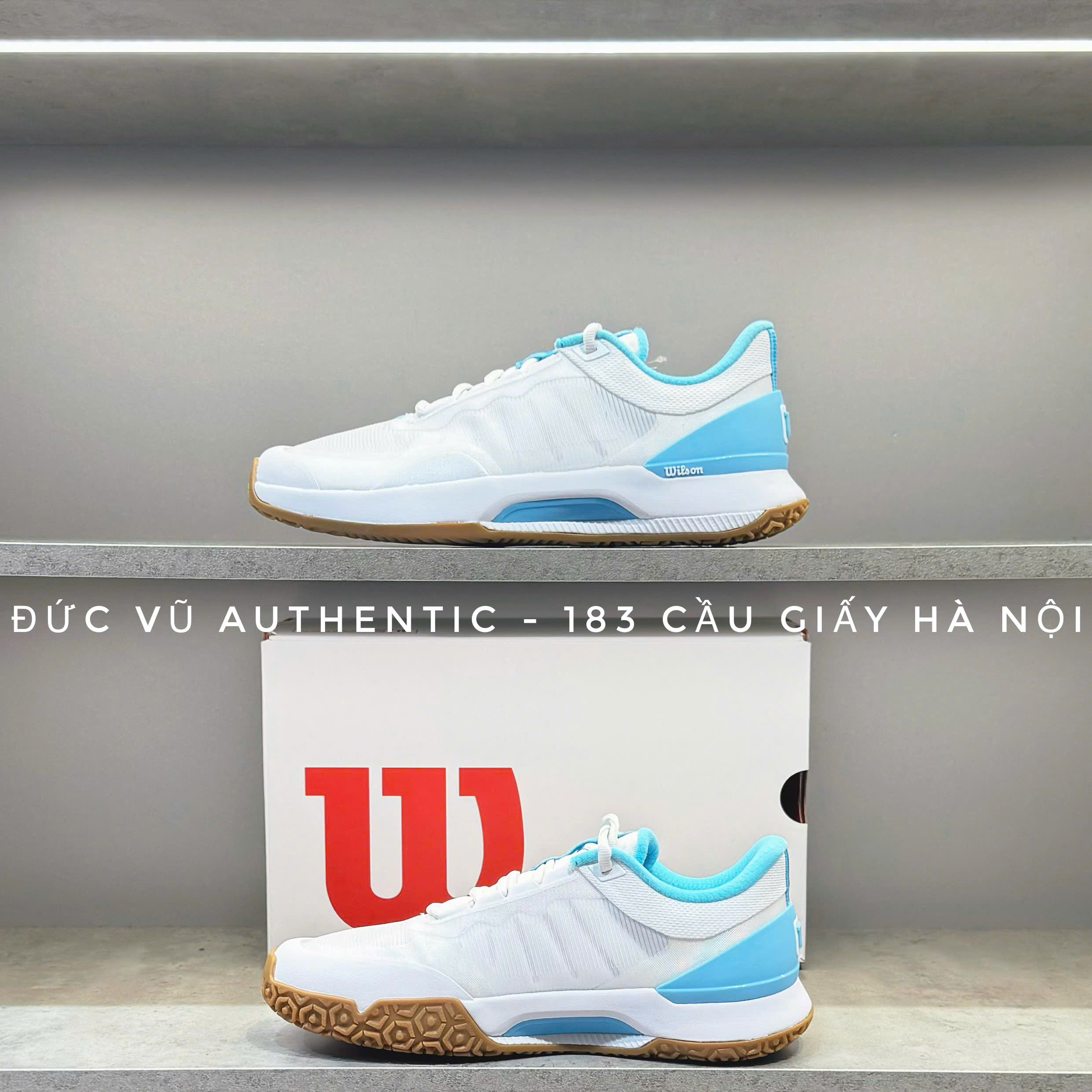 Wilson Kaos Swift 1.5 White/Sky Blue Gum Sole