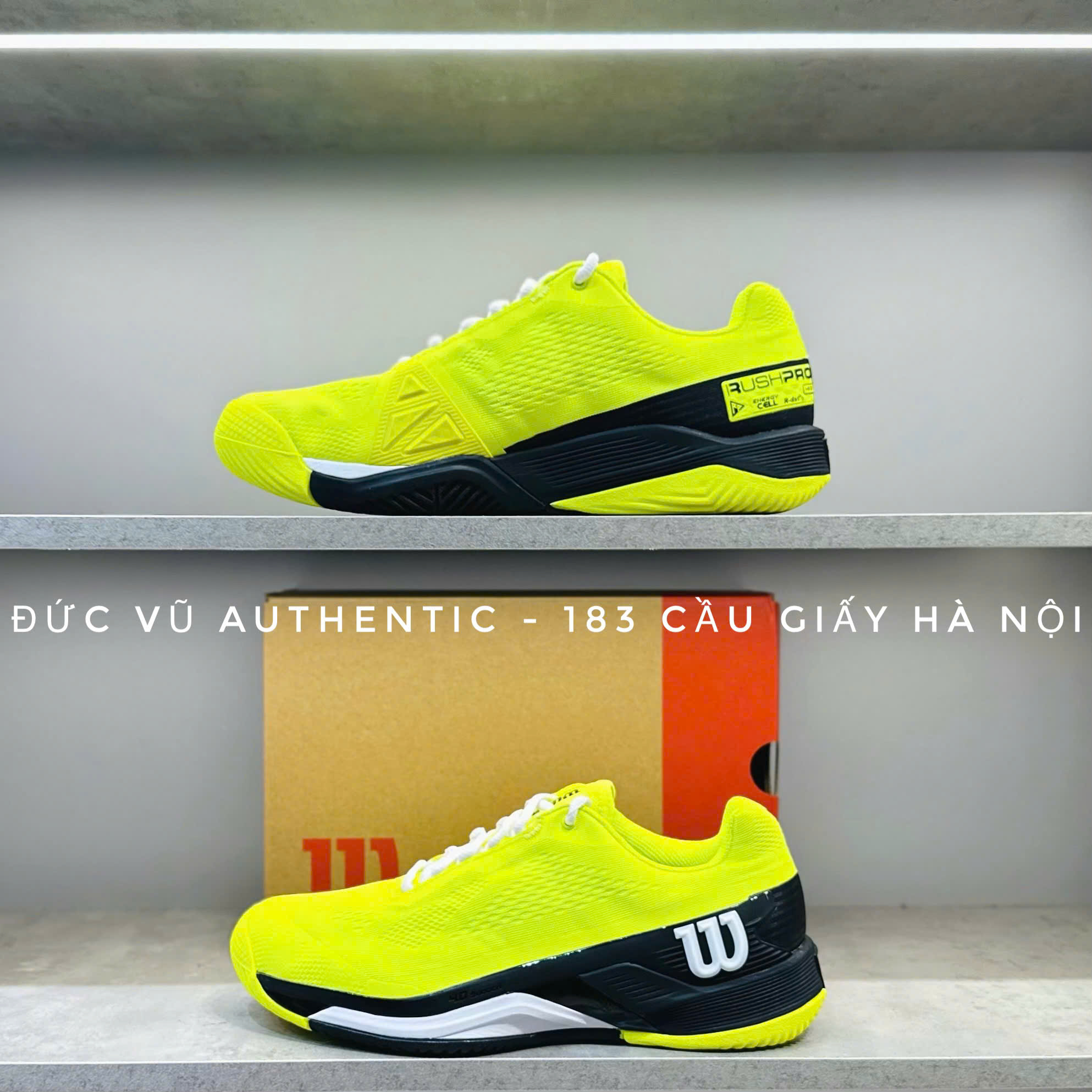 Giày Tennis Wilson Rush Pro 4.0 Electric Yellow/Black