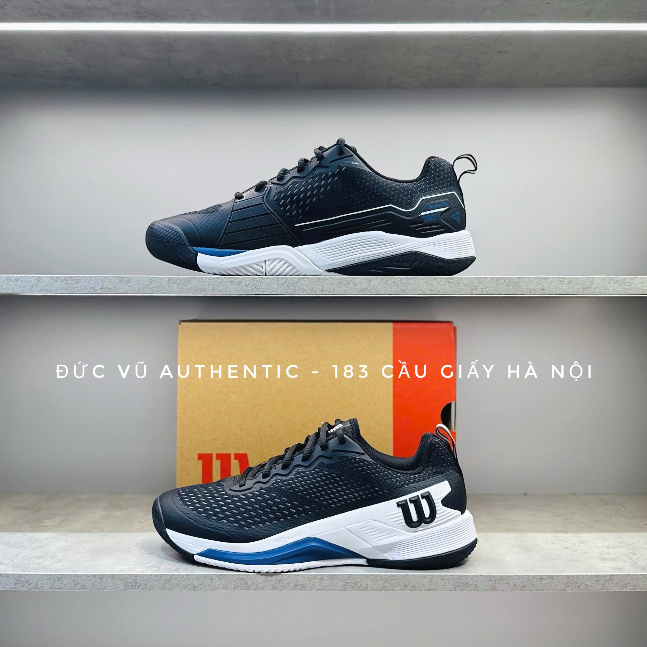 Giày Tennis Wilson Rush Pro 4.0 Black/White