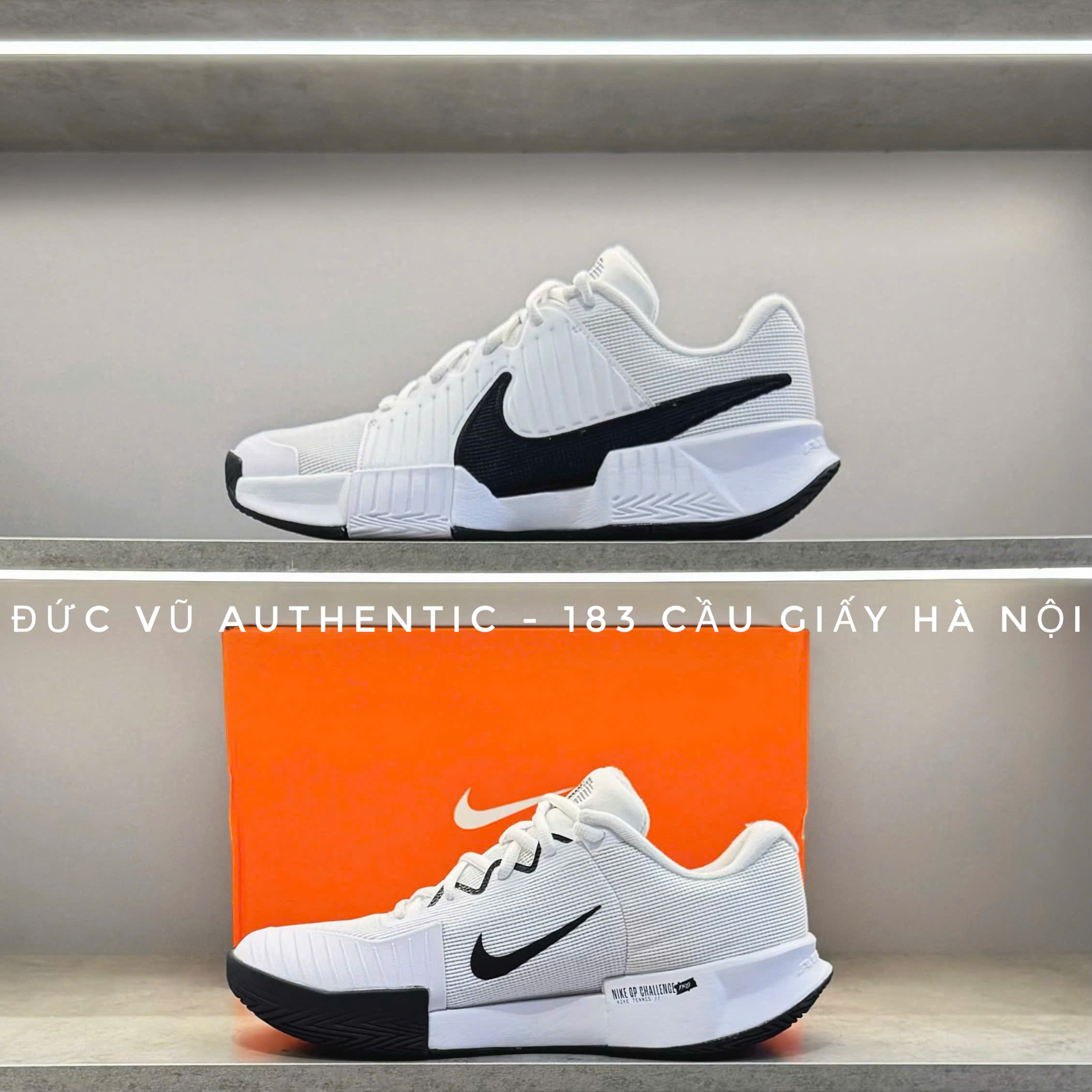 NikeCourt Air Zoom Vapor Cage 4 White/Black