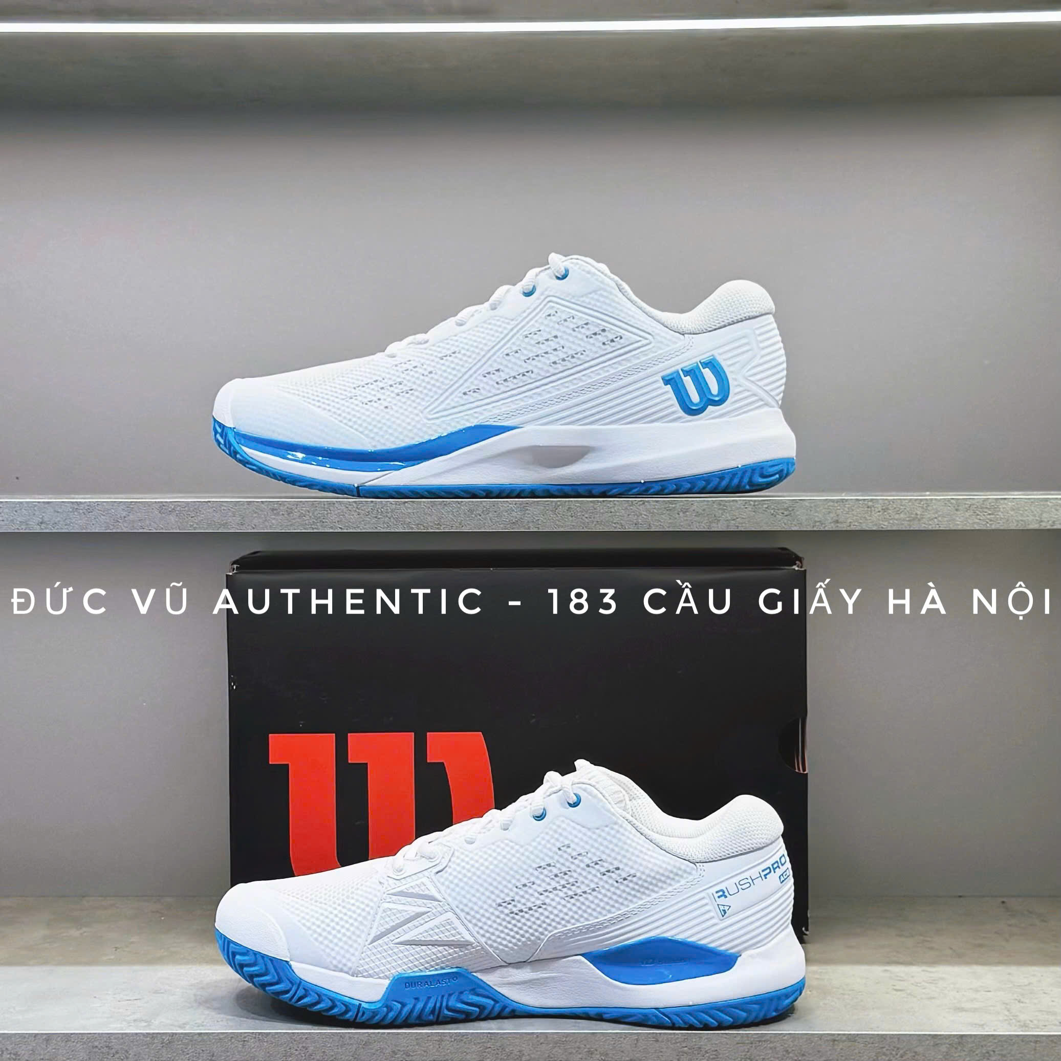 Wilson Rush Pro 4.0 White Blue