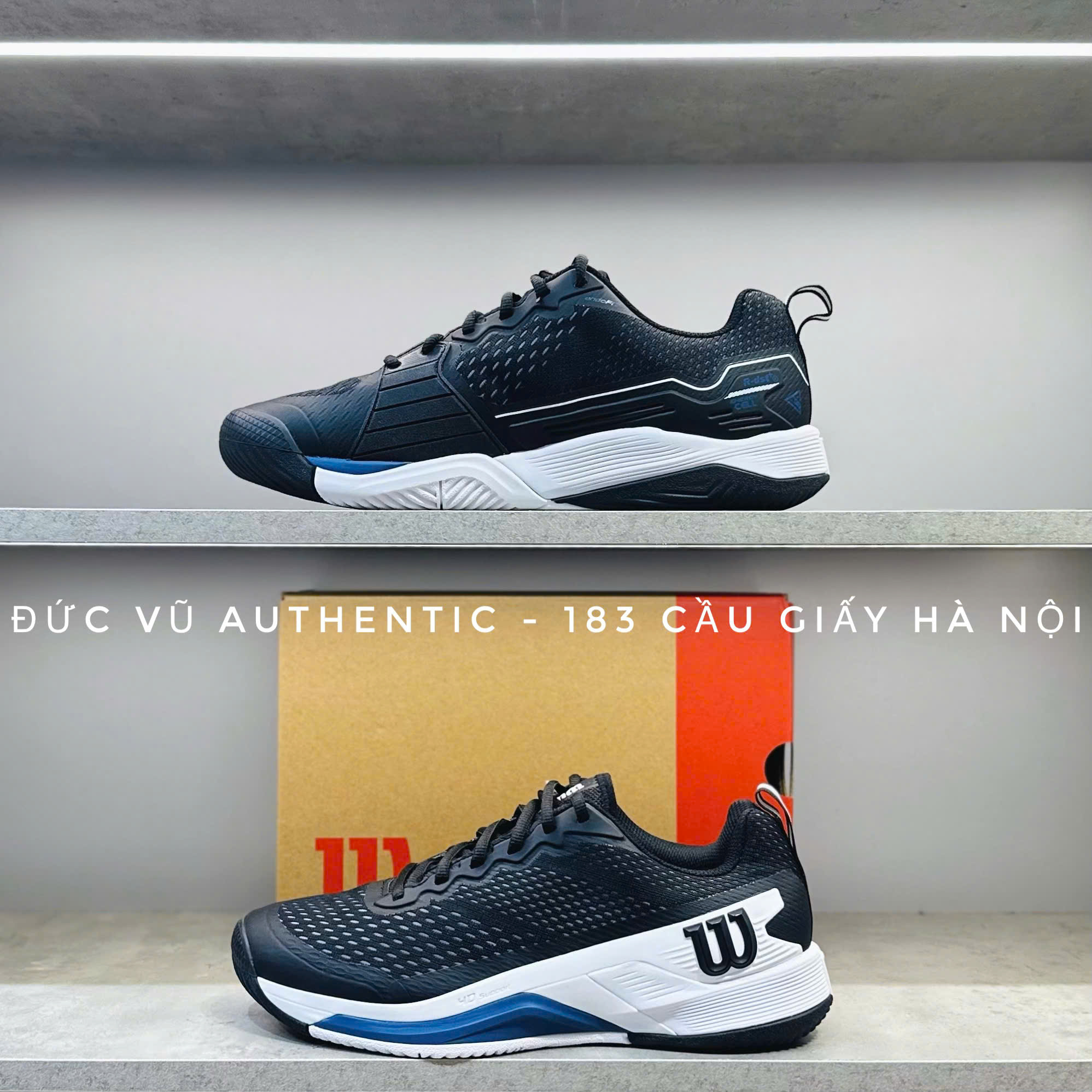 Giày Tennis Wilson Rush Pro 4.0 Black/White