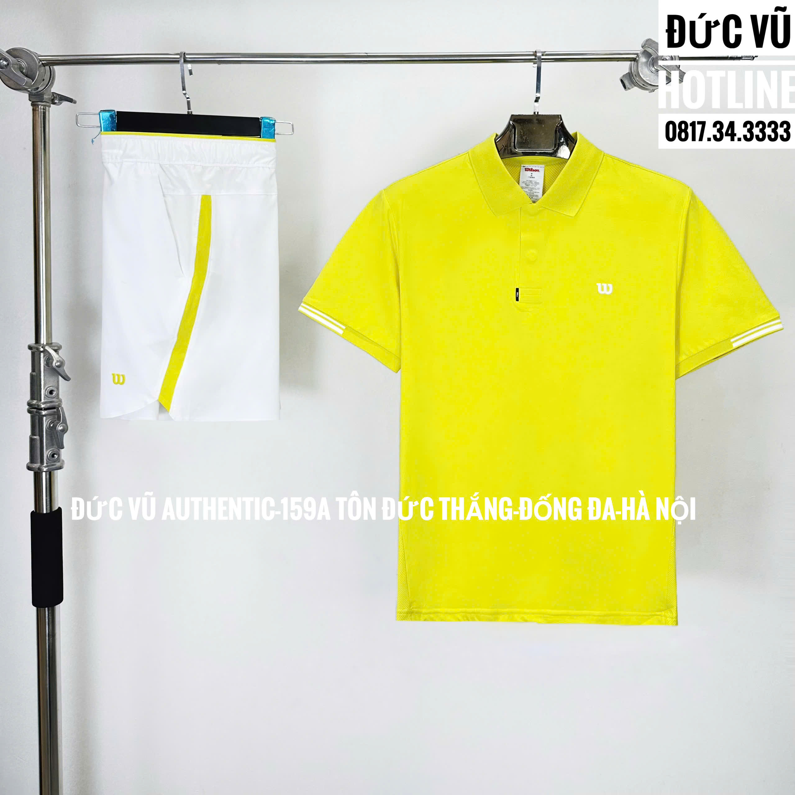 Set Polo Thể Thao Wilson Nam Vàng Chanh