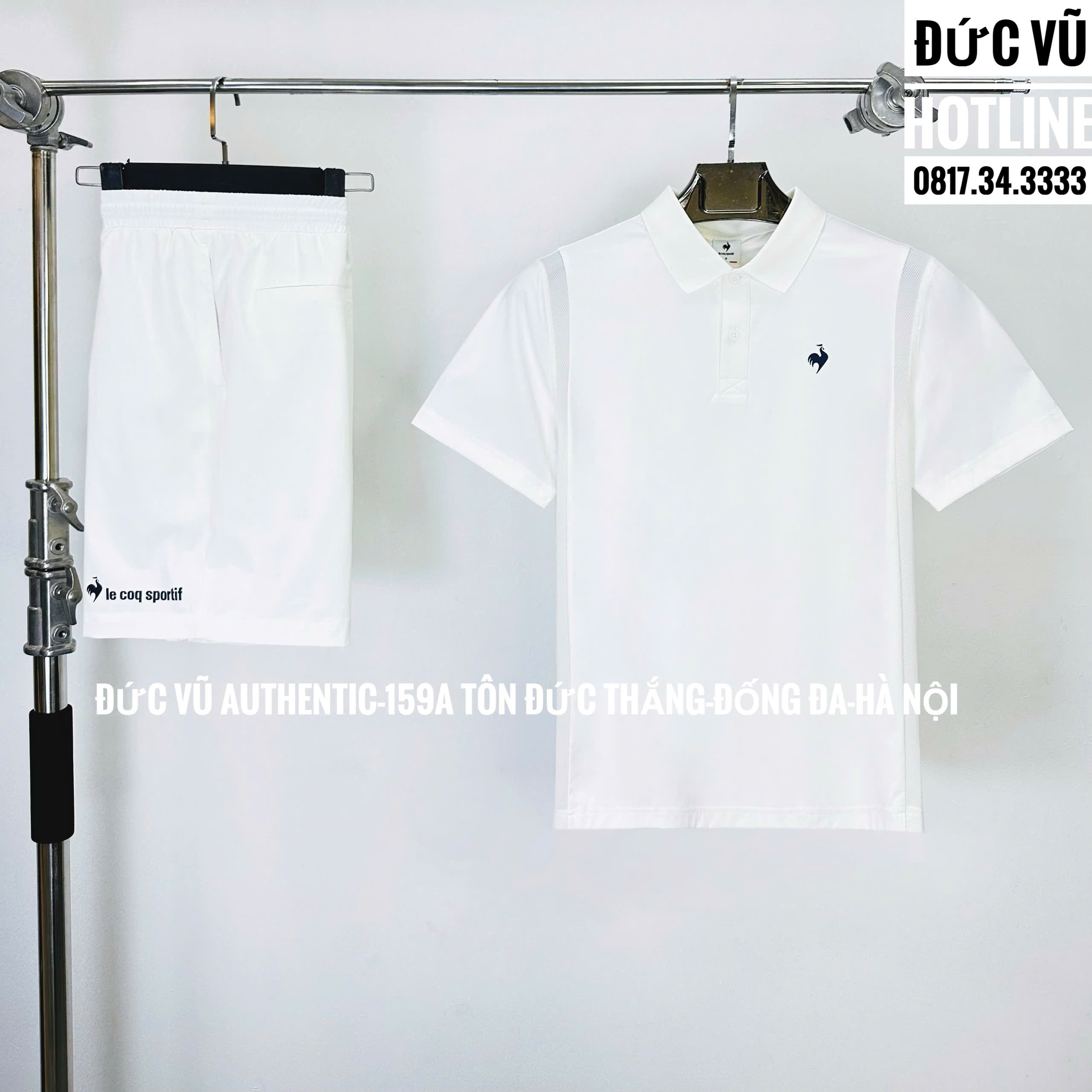 Set Le Coq Sportif All White Basic