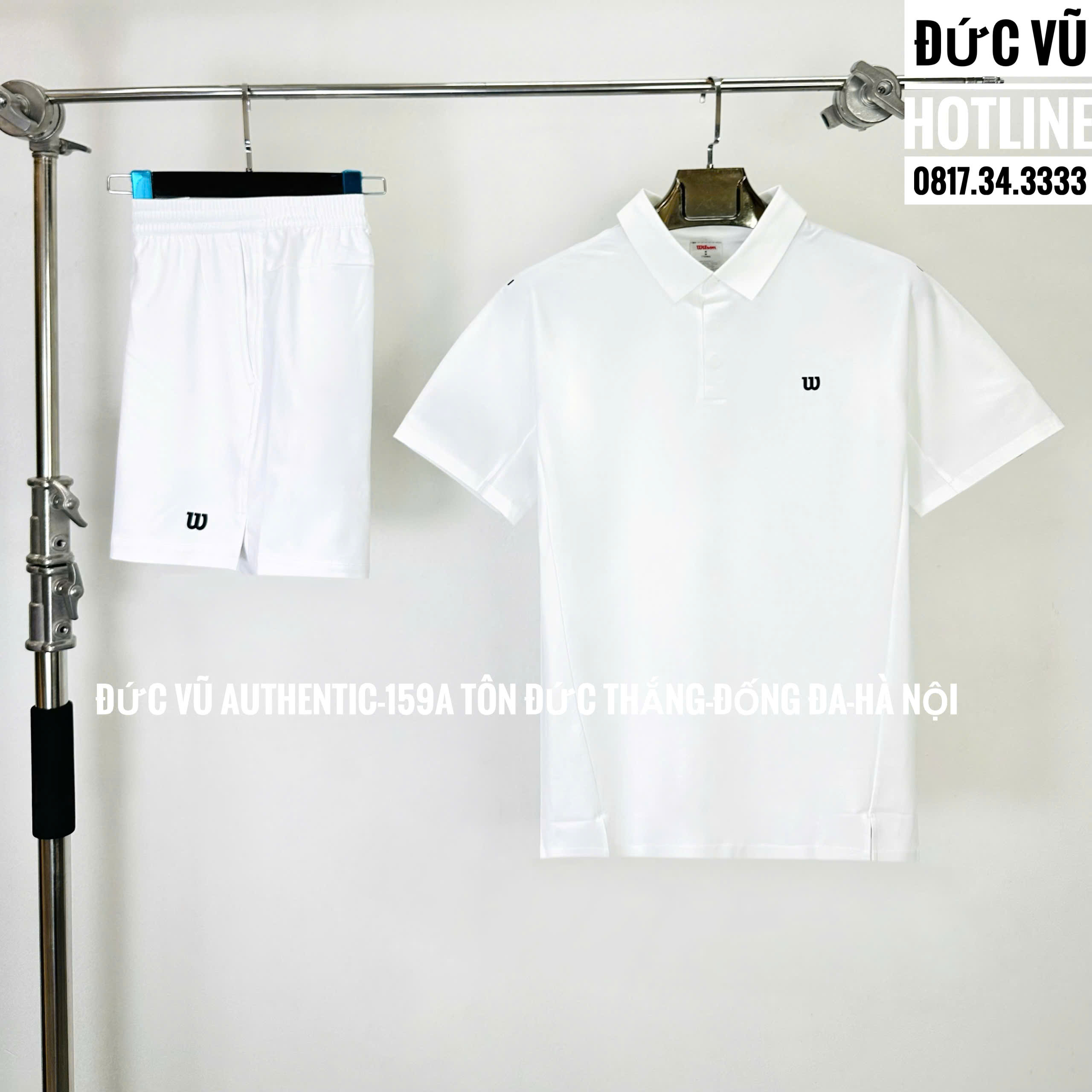 Set Polo Tennis Nam Wilson – Full Trắng