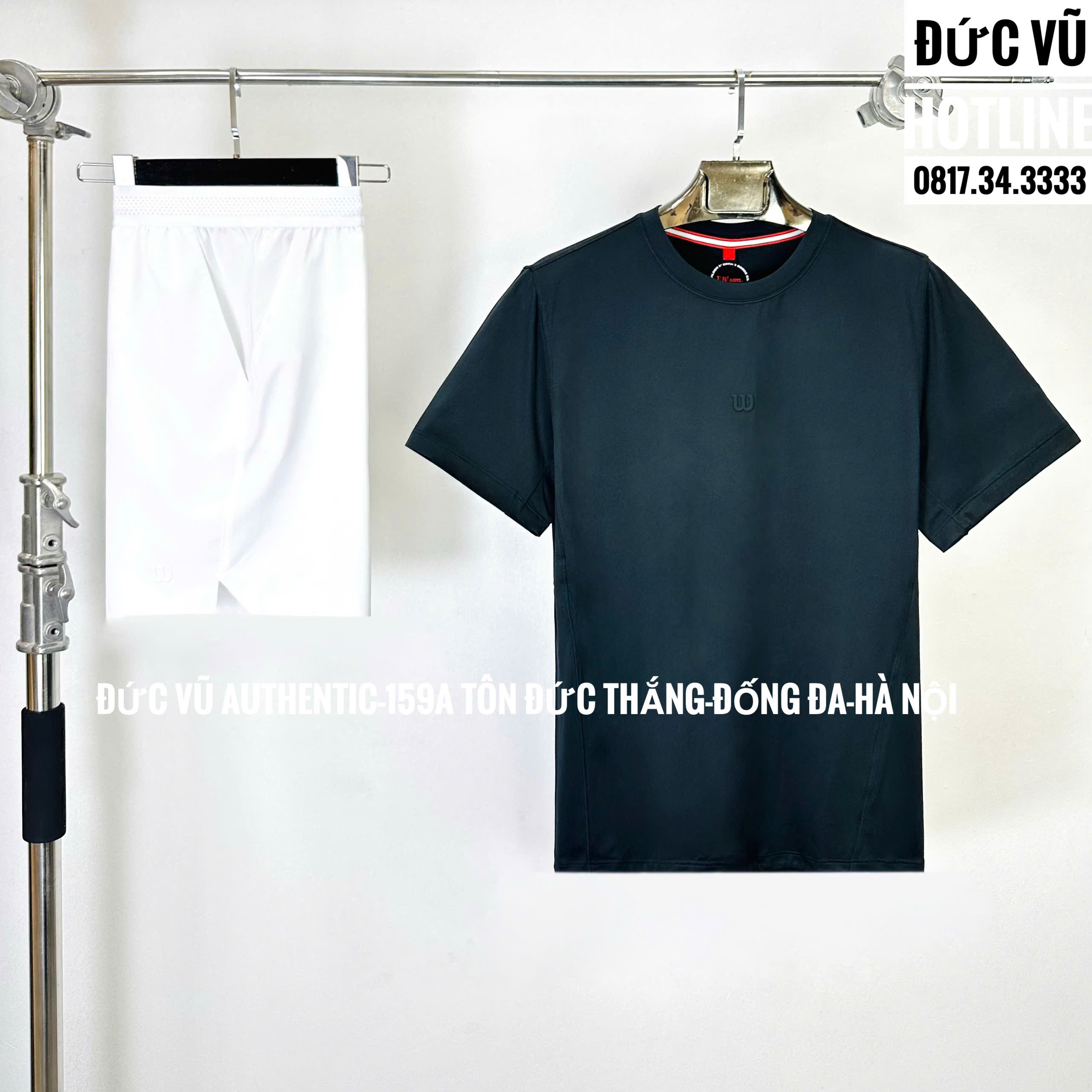 Set Thể Thao Nam Wilson Basic – Black/White