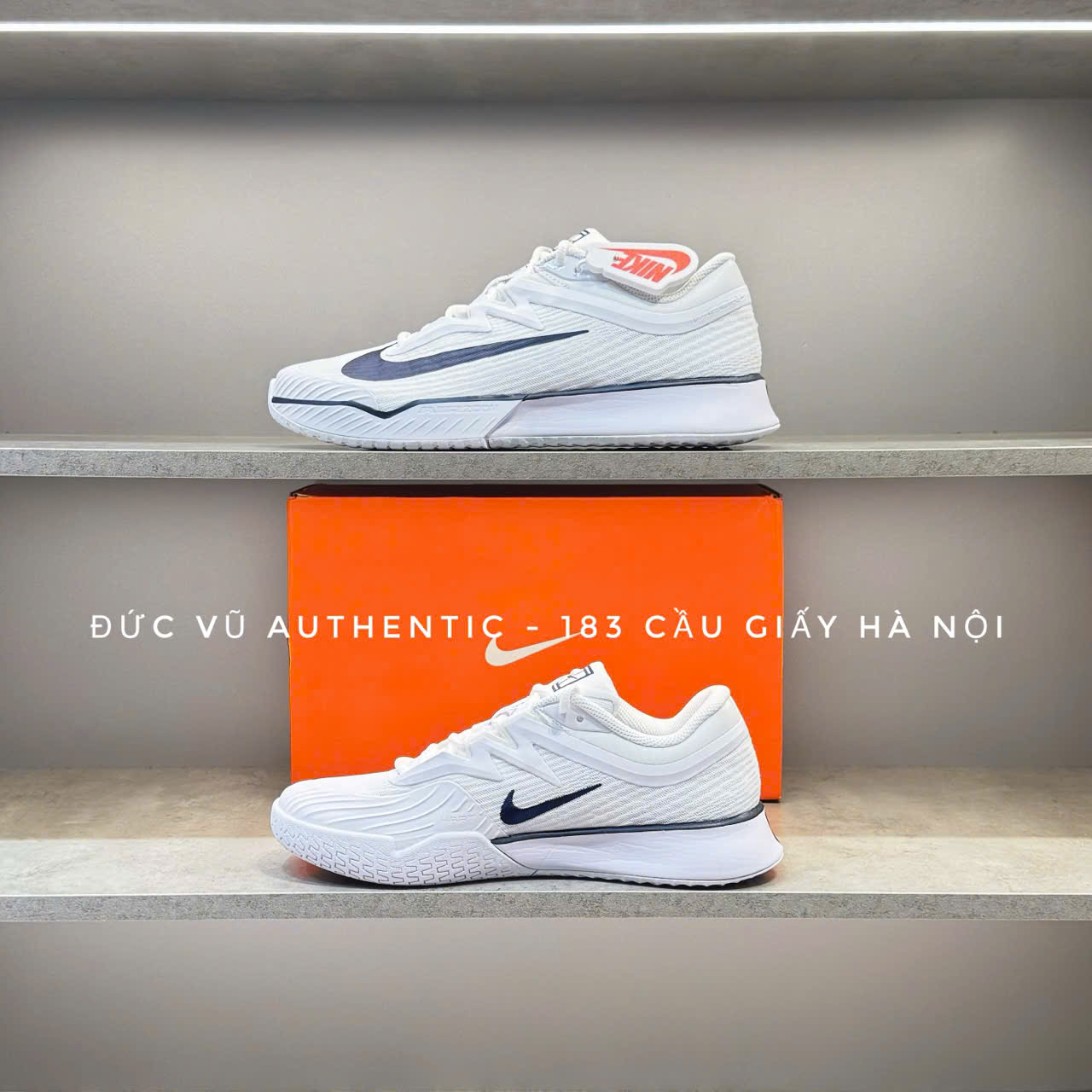 NikeCourt Air Zoom Vapor 11 White/Navy