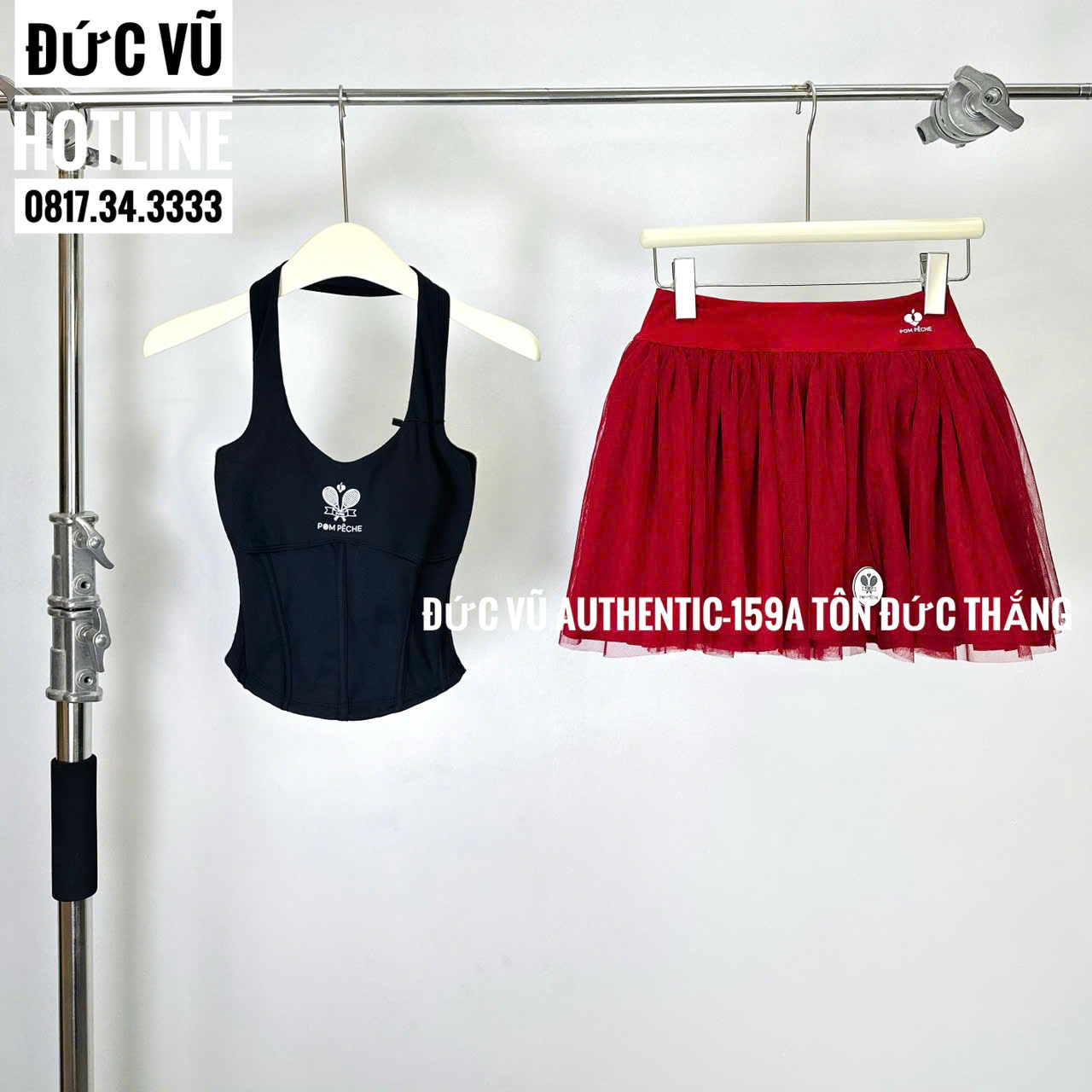 Set đồ tennis nữ PINK PEACH Corset & Tutu Skirt
