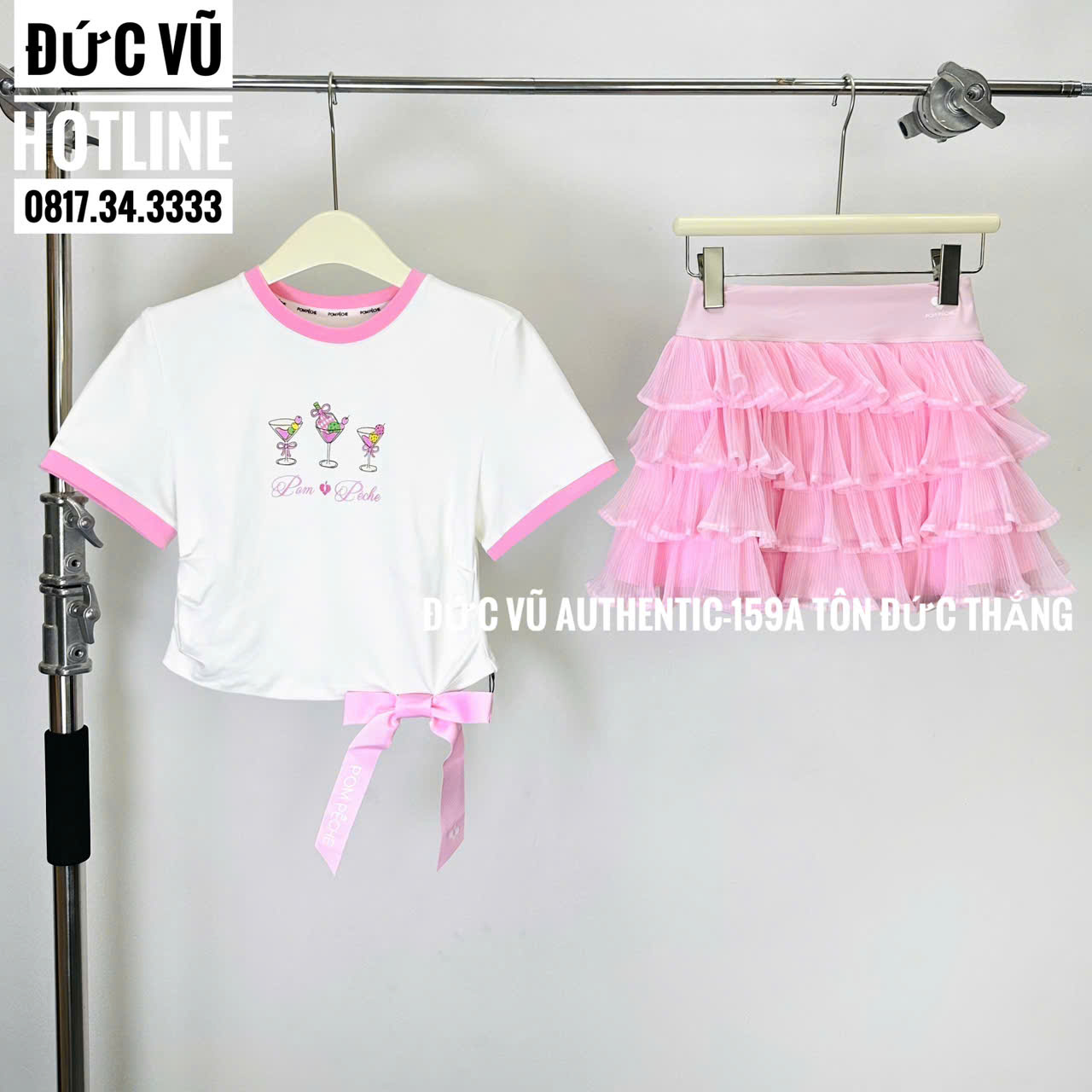 Set đồ nữ PINK PEACH Love & Ruffle Hồng Baby