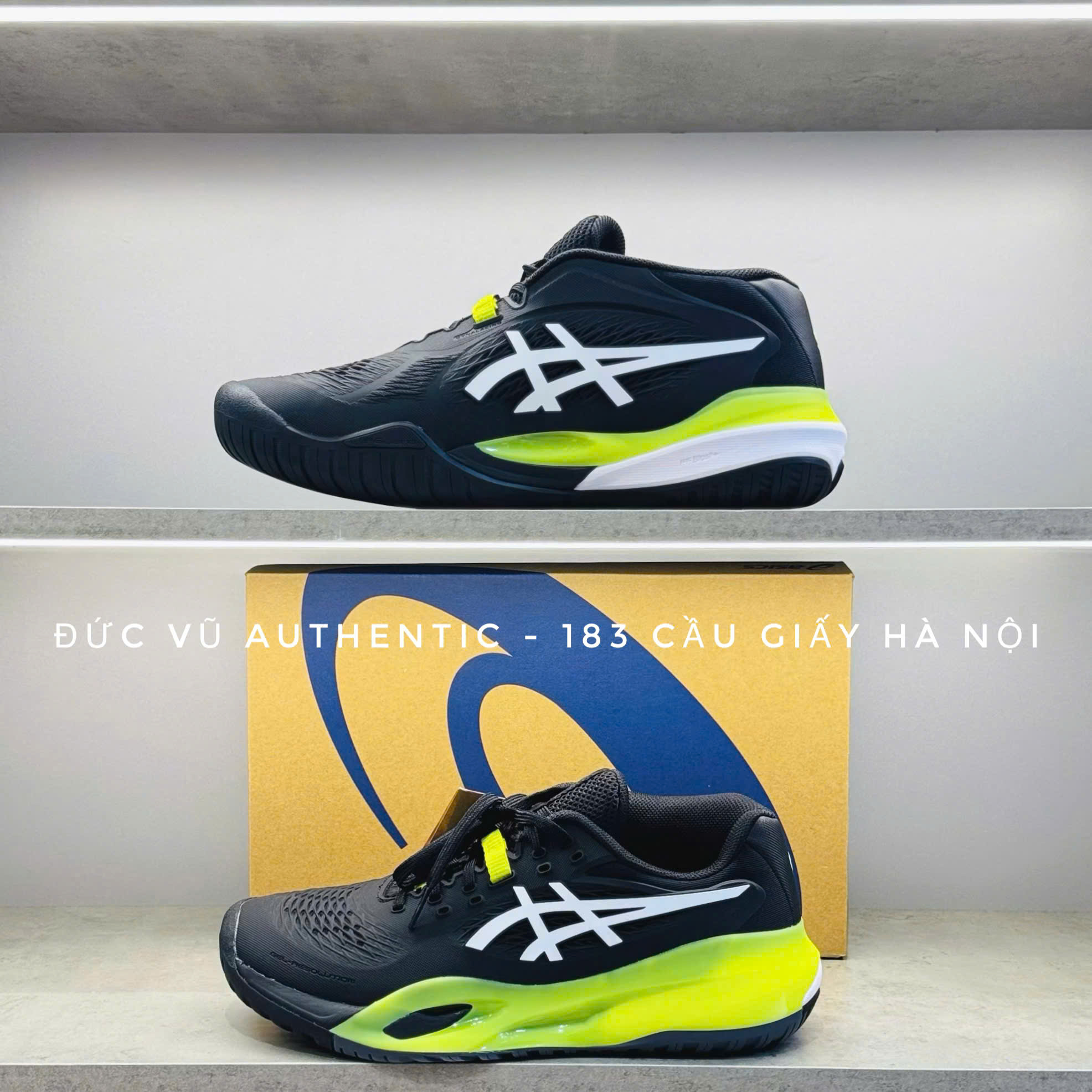 ASICS Court FF 3 (Black/White-Lime)