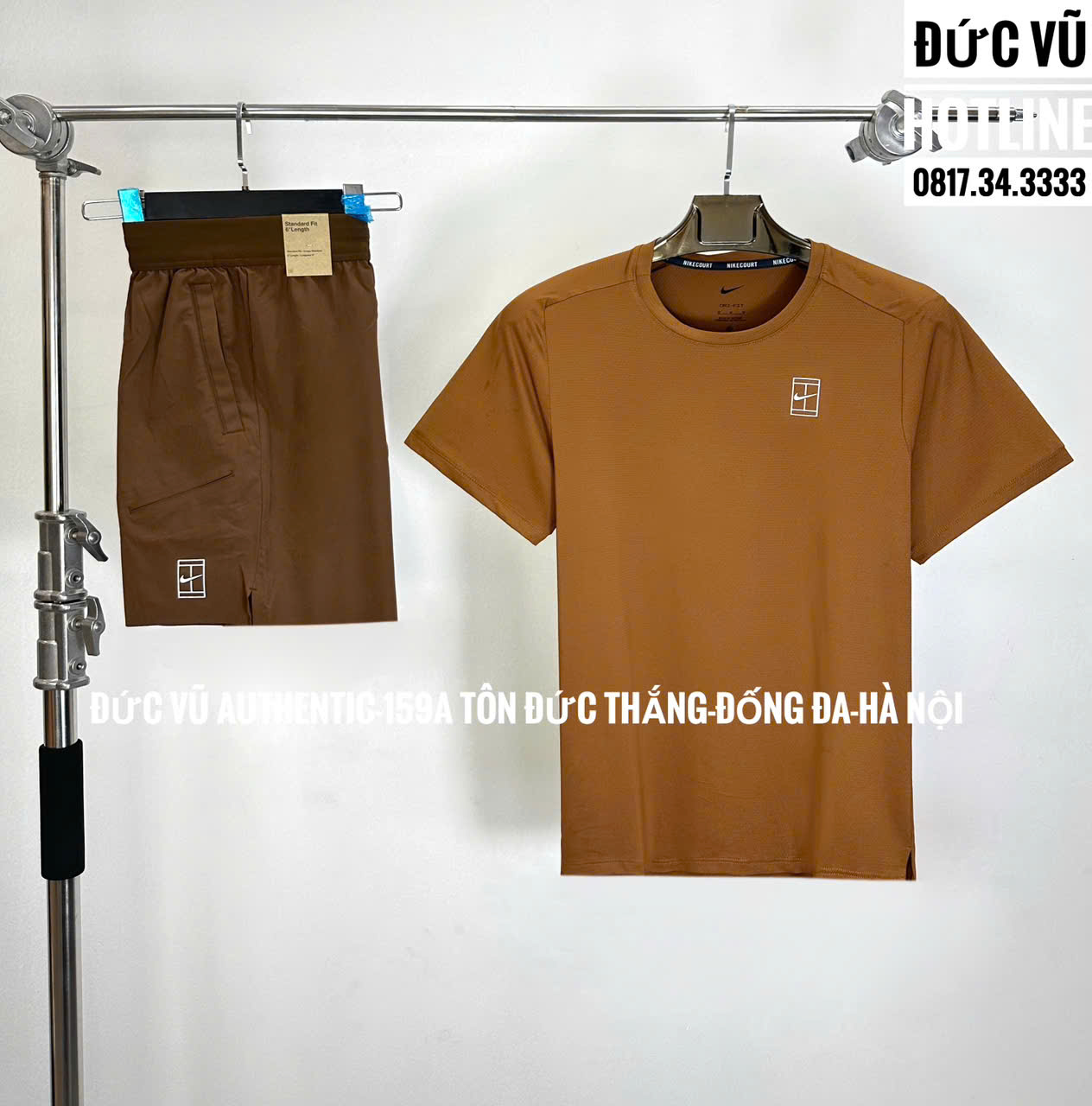 Set thể thao nam Nike nâu đất – phong cách trầm ổn, chất riêng nổi bật