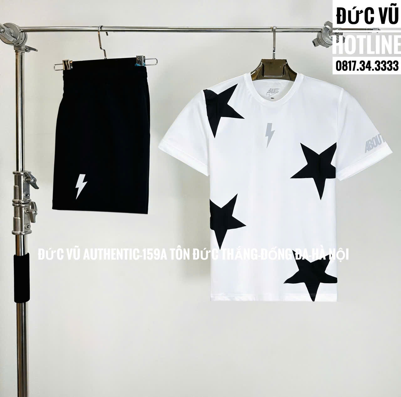 Set thể thao  About Star Power – Trắng đen basic