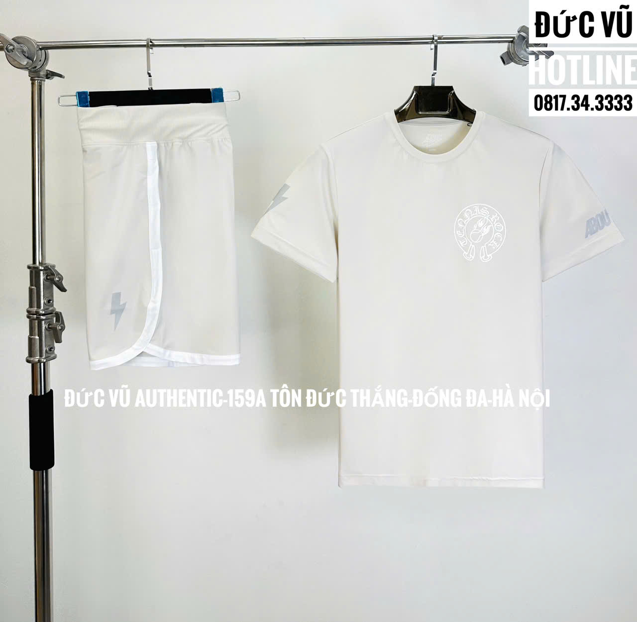 Set thể thao Hydro About Tennis Rock – Full trắng phối xám