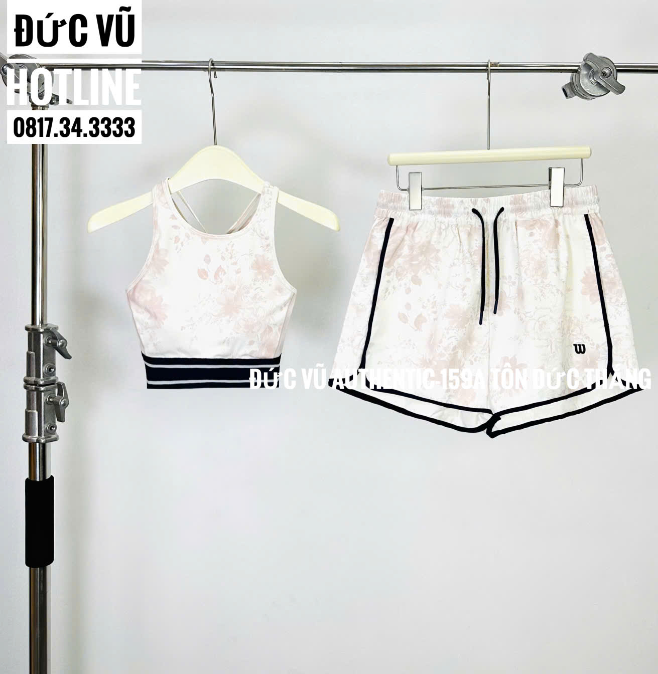 Set thể thao nữ Wilson hoa pastel