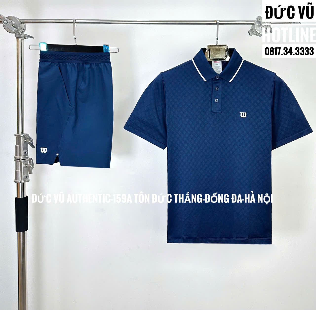 Set thể thao nam Wilson polo xanh navy
