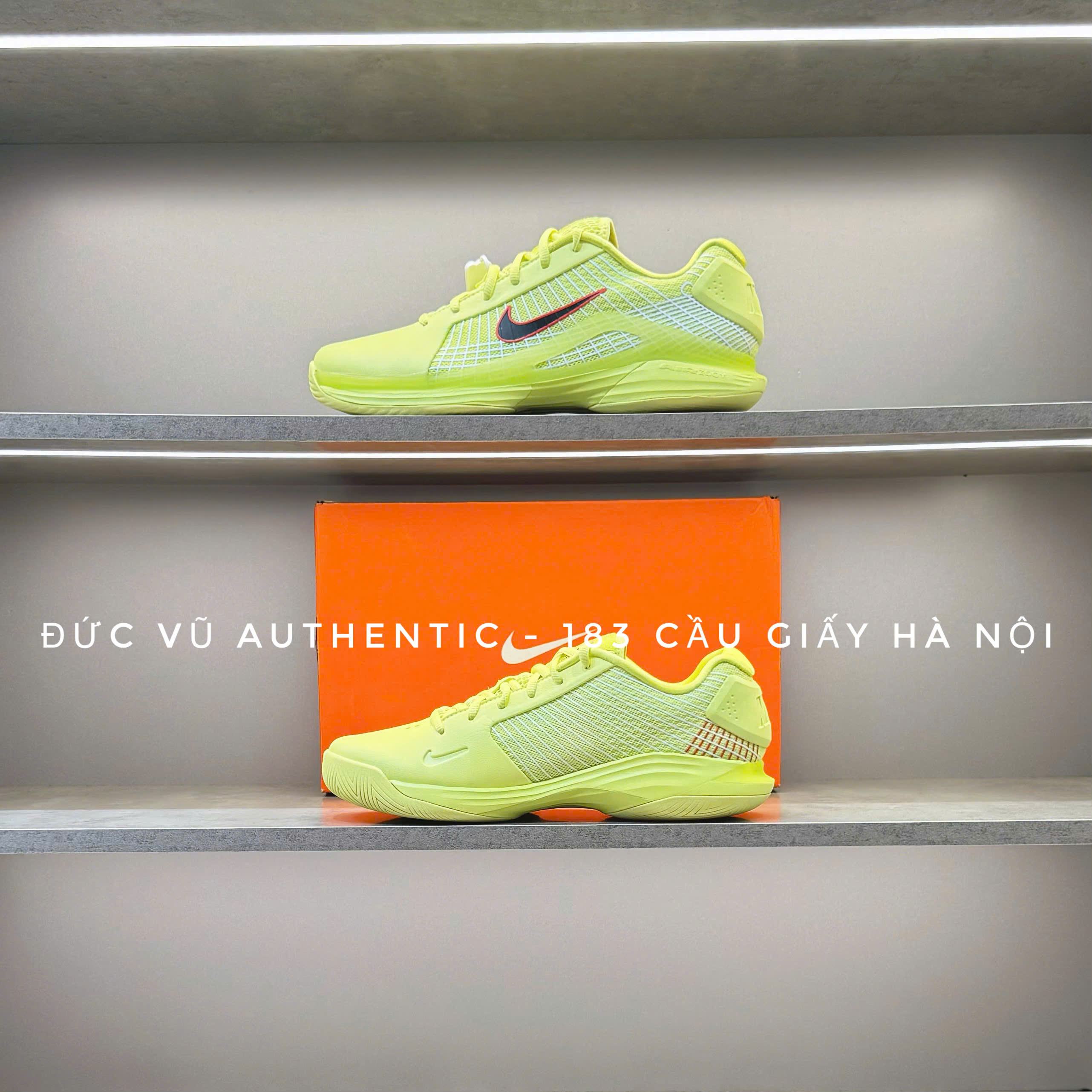 NikeCourt Air Zoom Vapor 11 (Volt/Black-White)