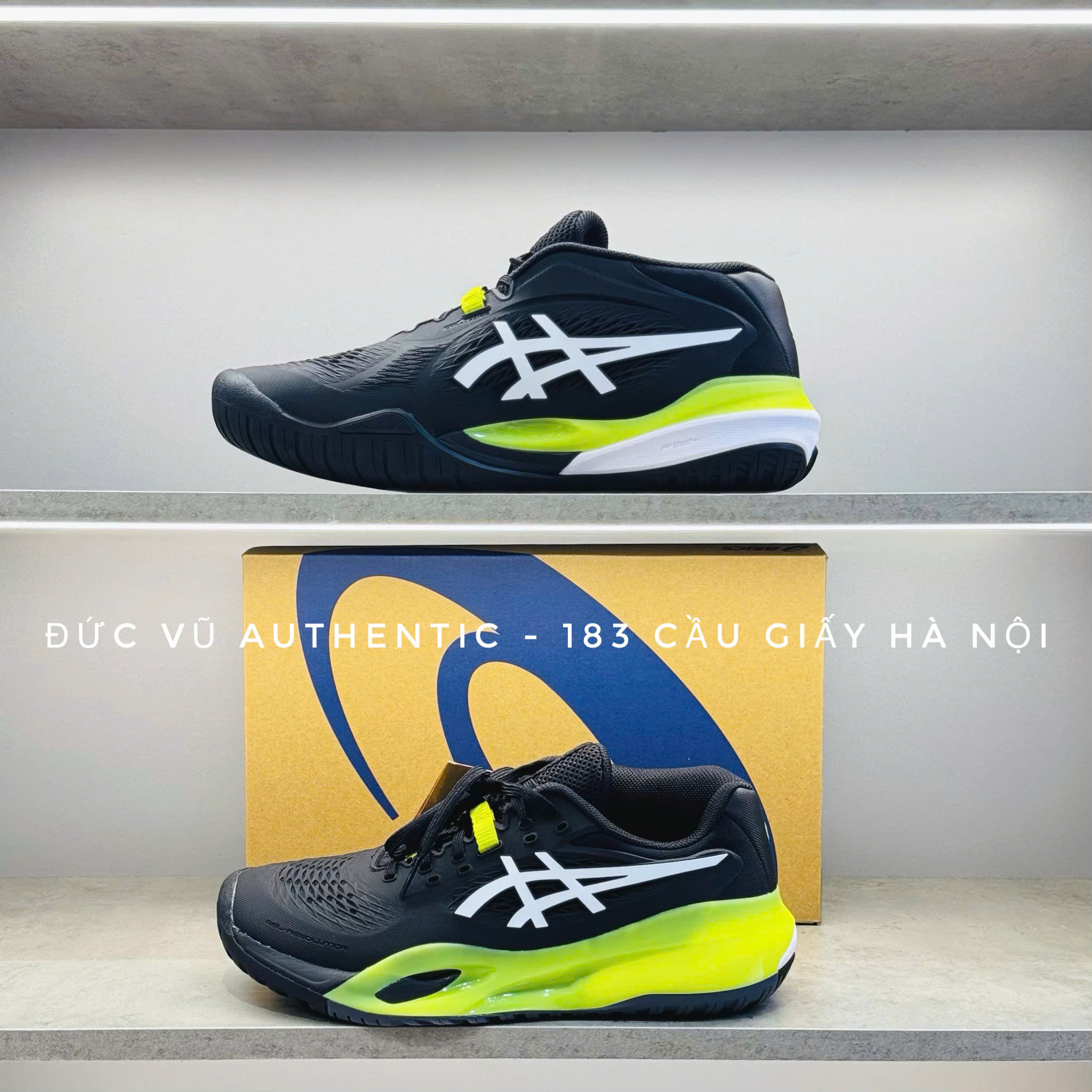 ASICS Court FF 3 (Black/White-Lime)
