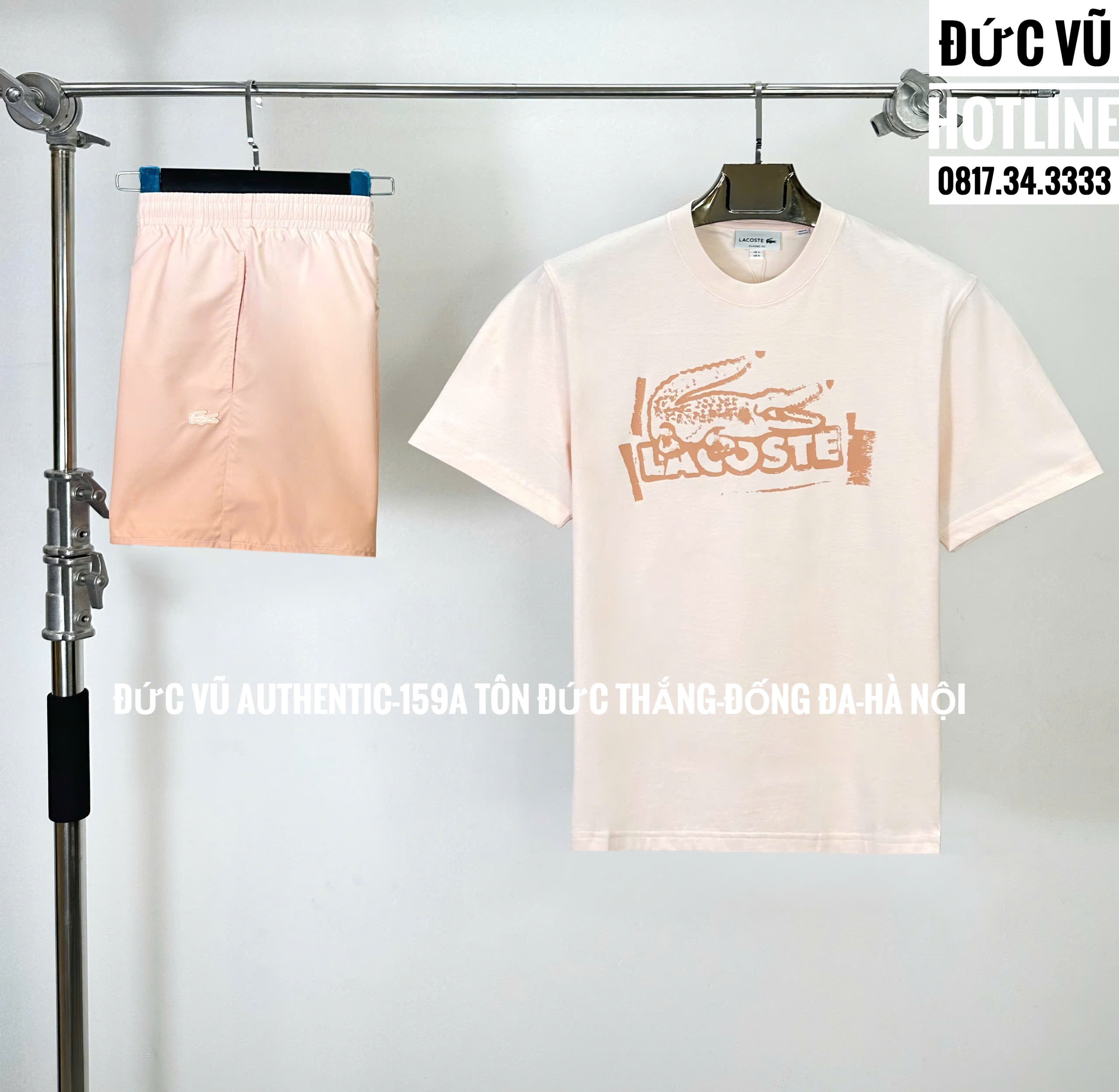 Set thể thao Lacoste (áo thun + quần short)