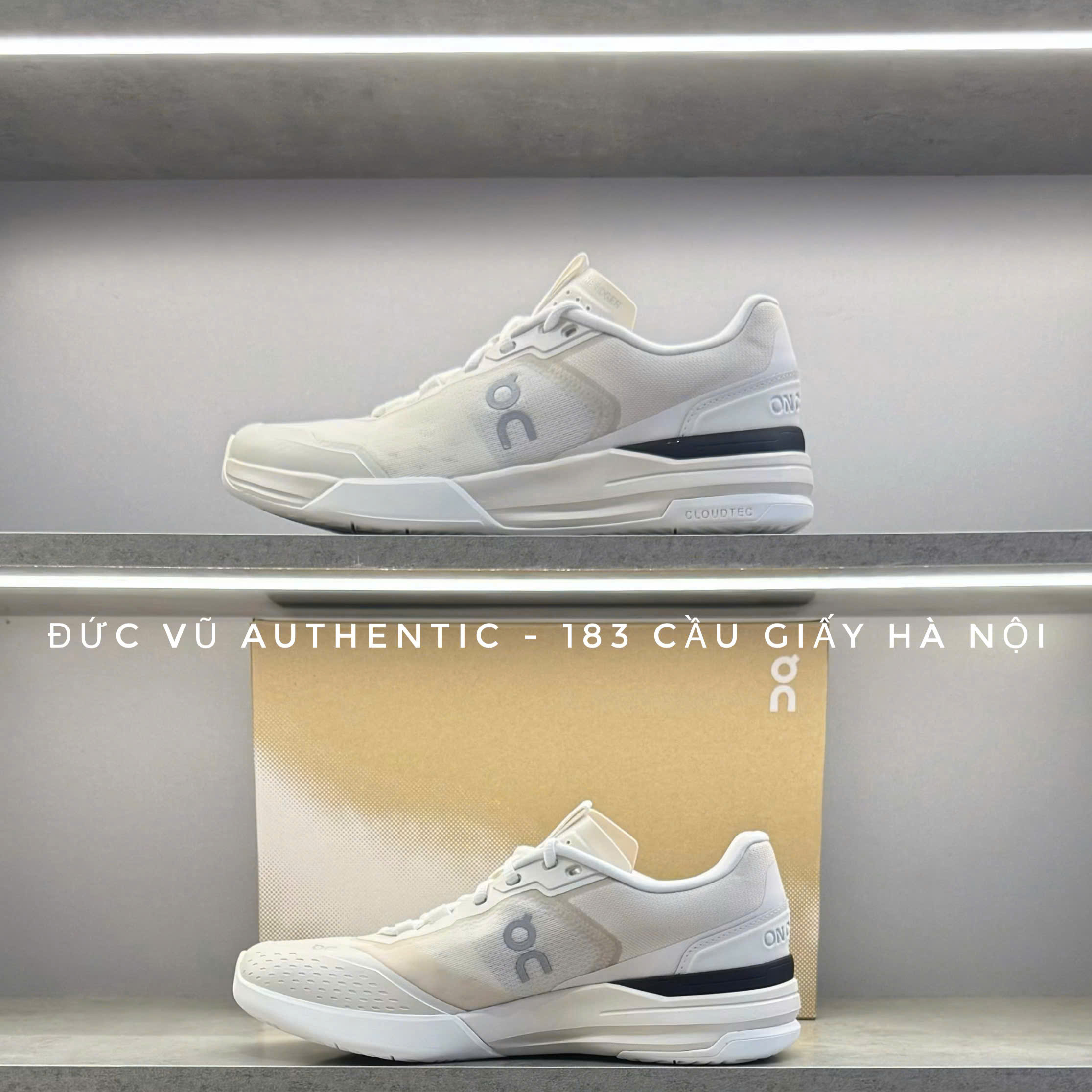Giày On Running The Roger Clubhouse White – Công nghệ CloudTec