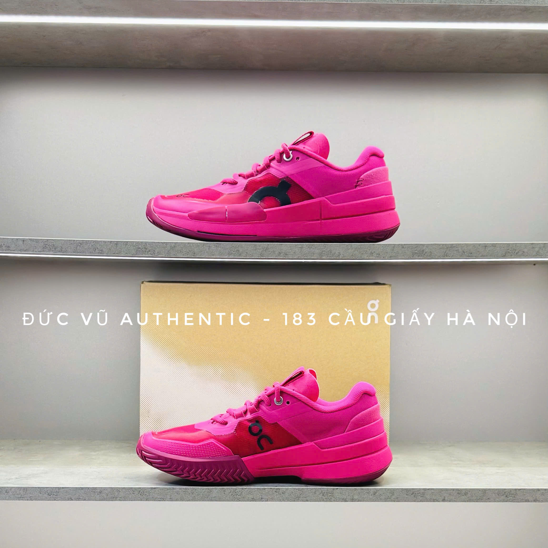 Giày On Court Tennis All Pink
