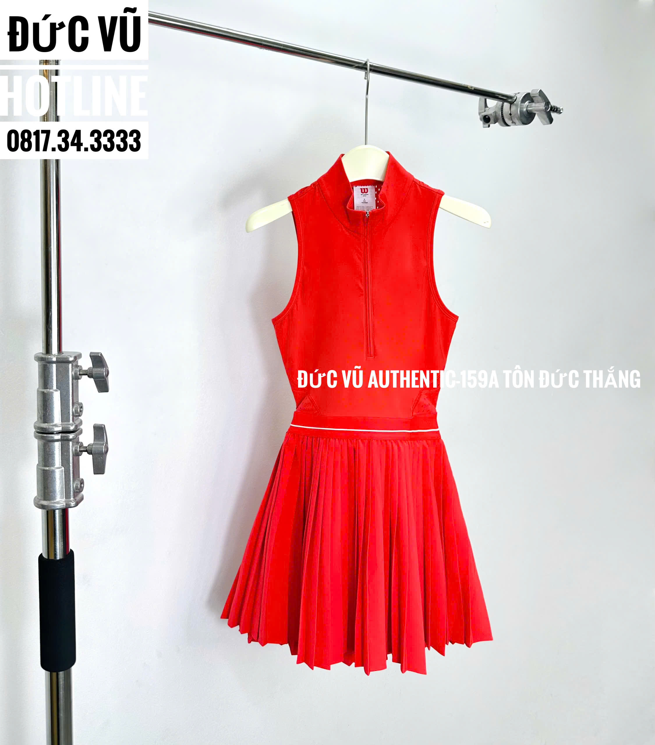 Váy tennis nữ Wilson – Màu đỏ rực
