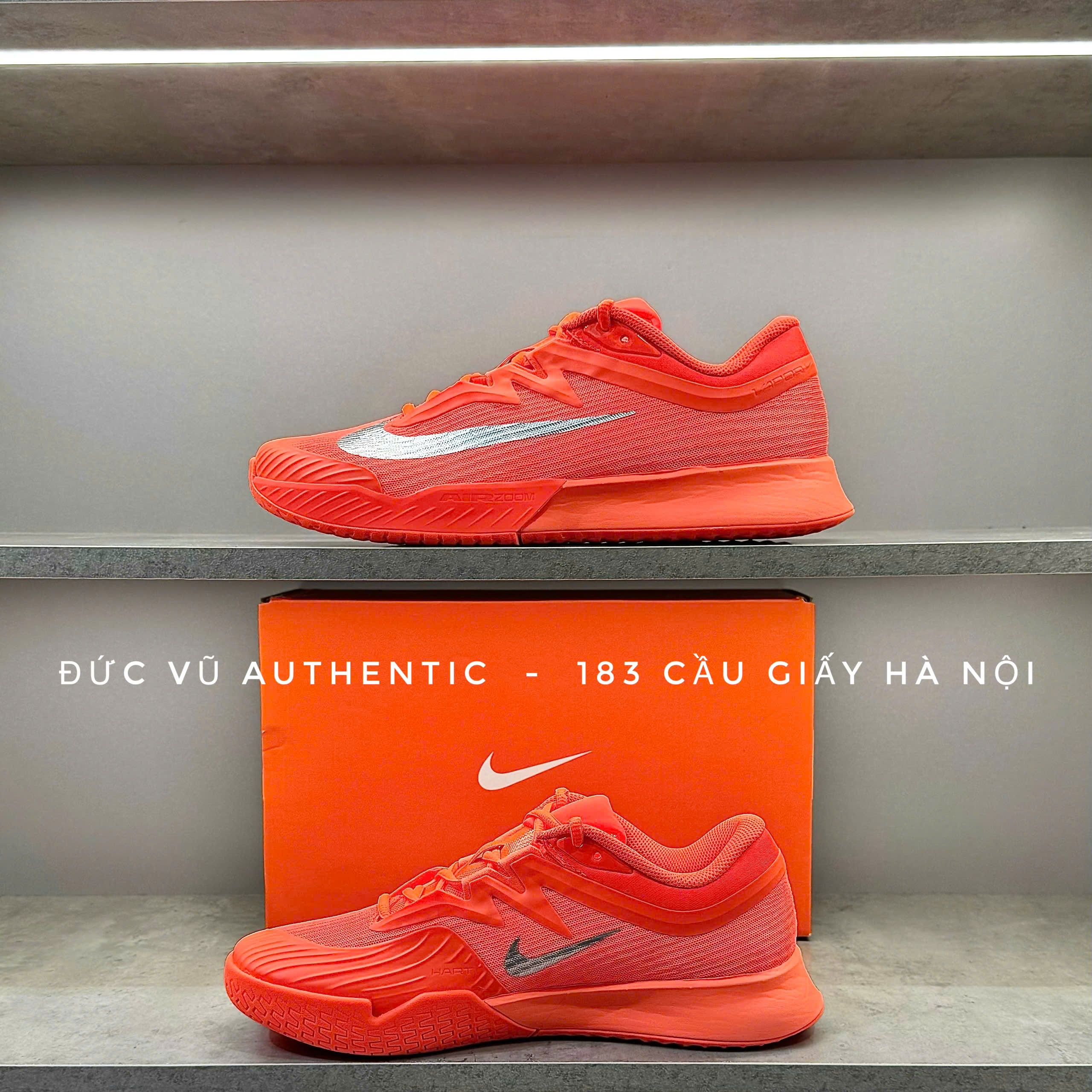 NikeCourt Zoom Vapor Pro 2 – Giày Tennis Nam/Nữ (Màu Đỏ Cam).