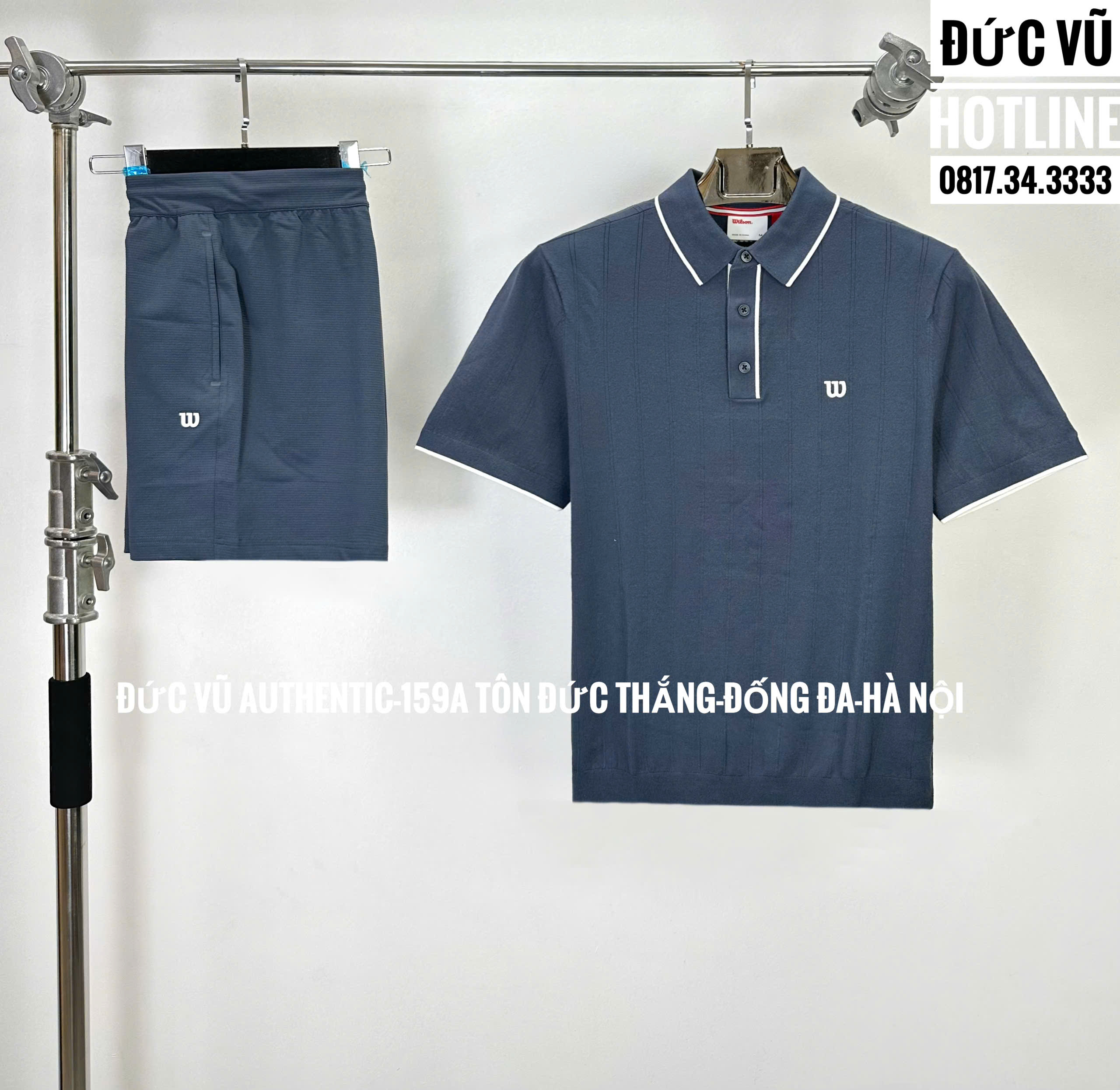 Set thể thao nam Wilson polo xám