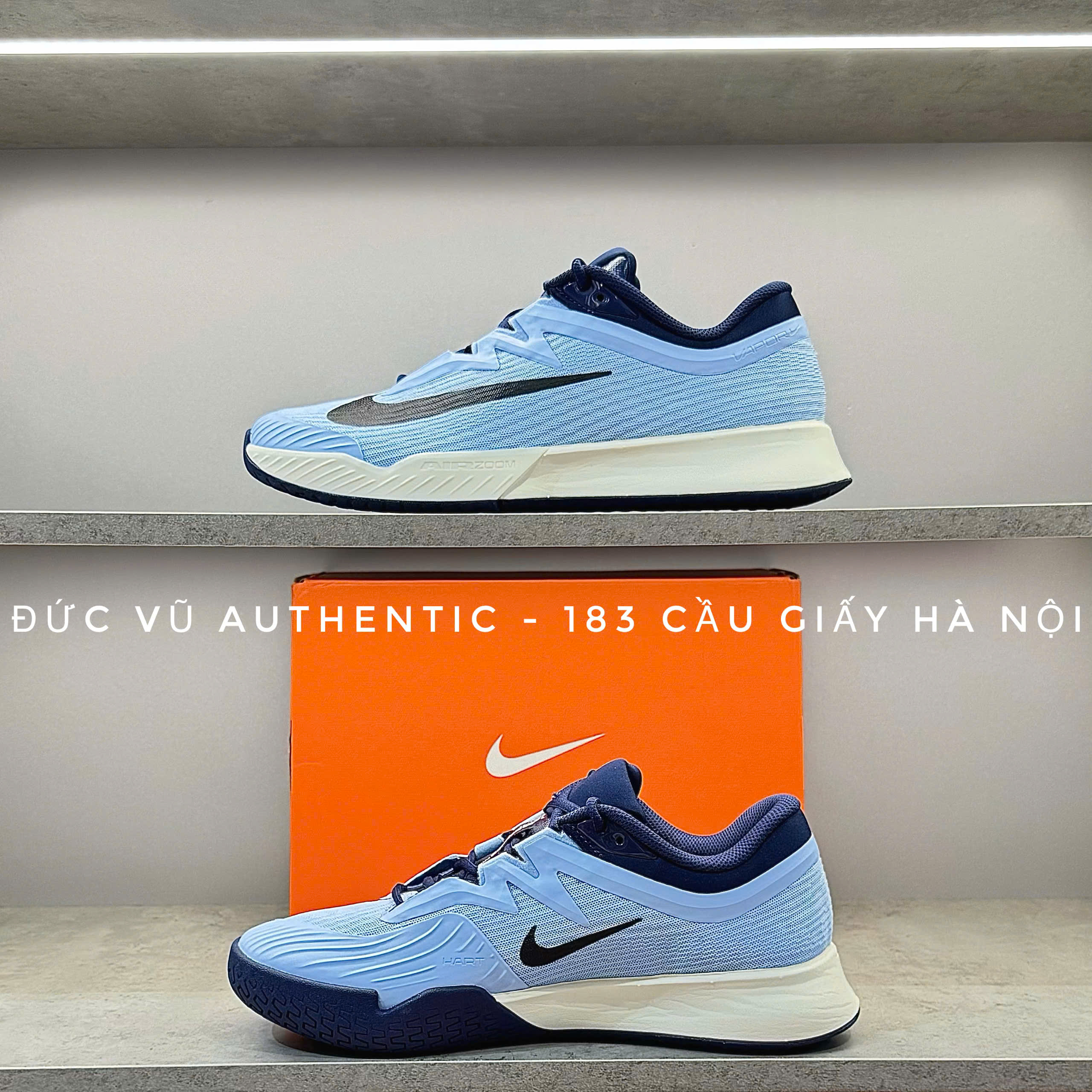Giày thể thao Nike Air Zoom màu xanh nhạt – navy