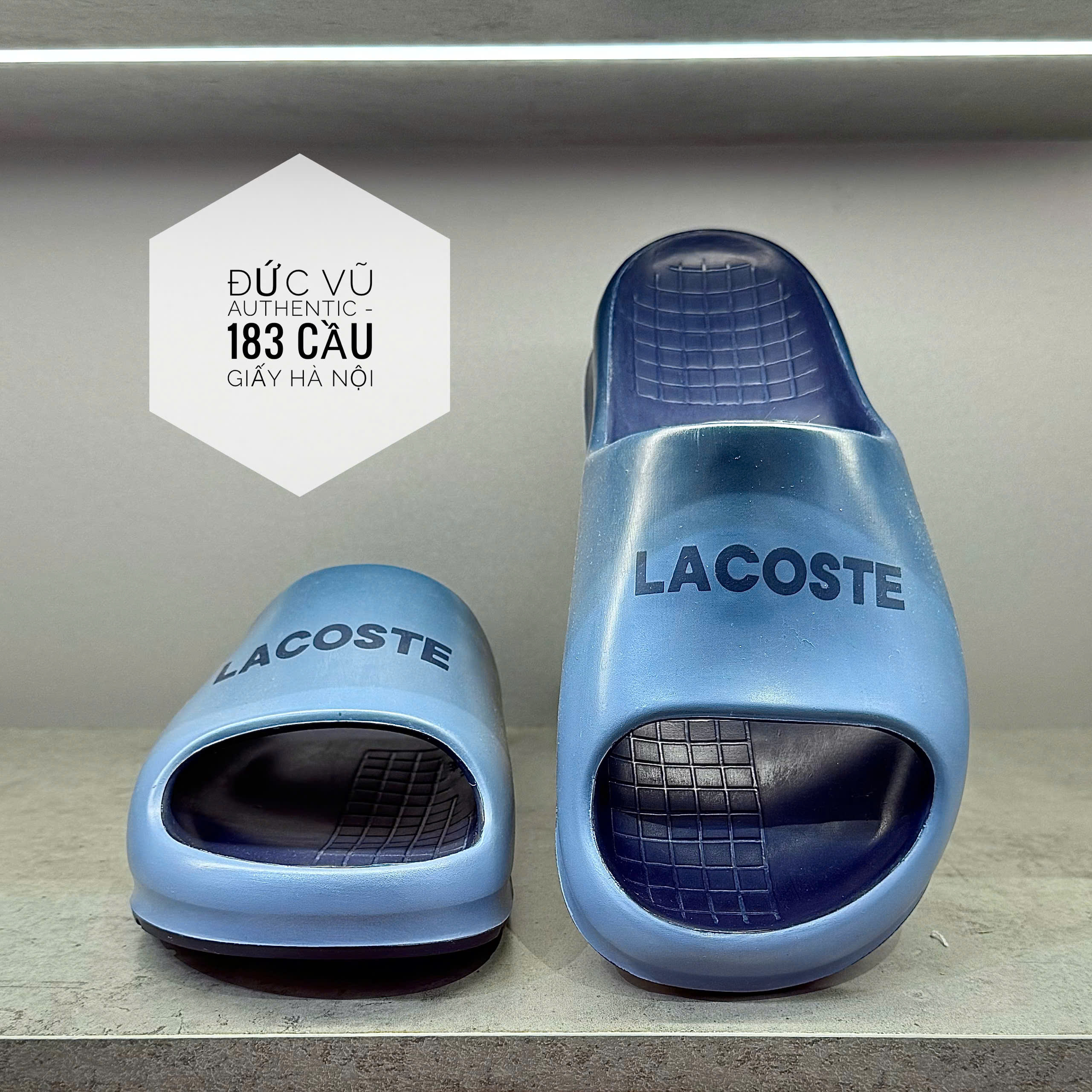 Dép Lacoste Slide màu xanh navy
